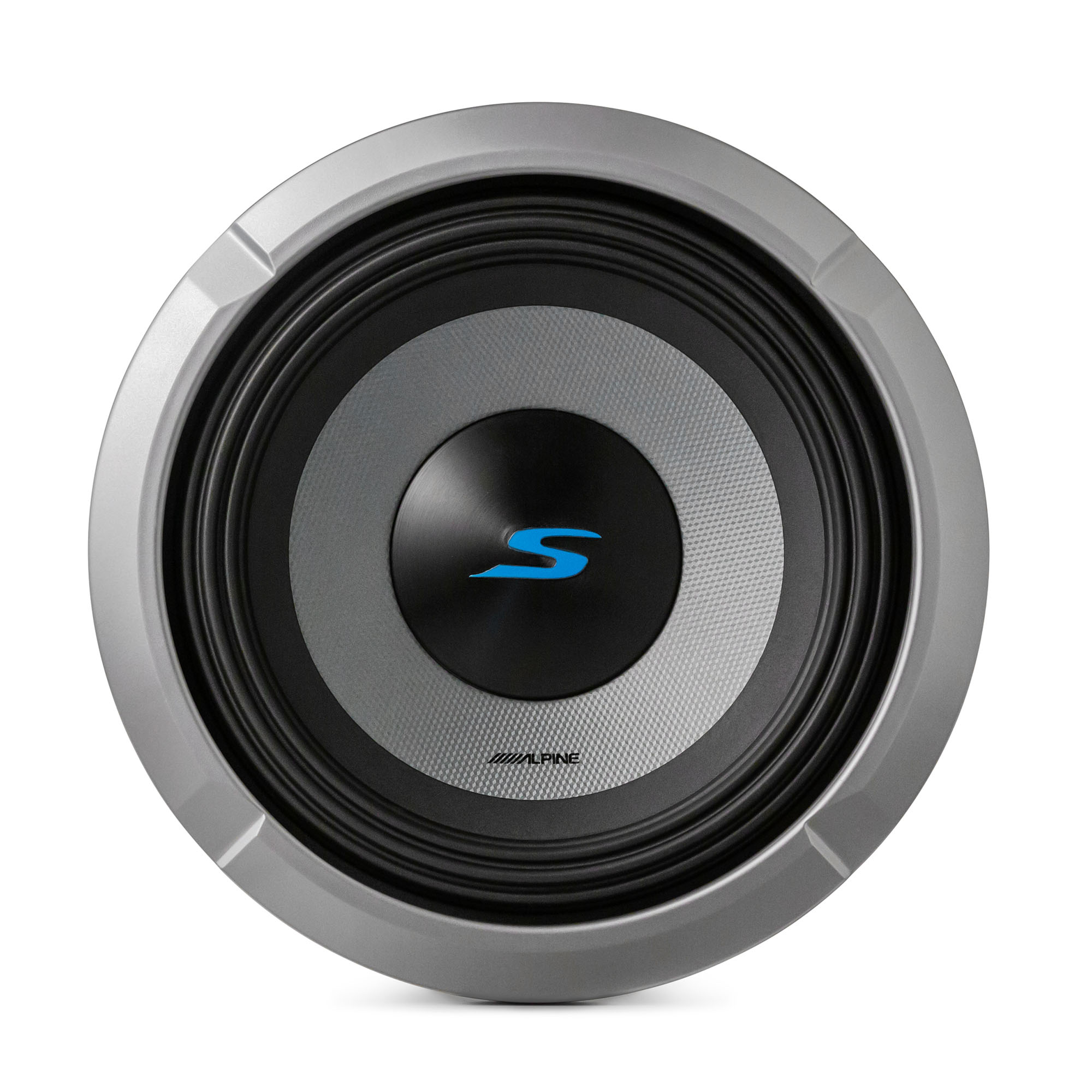 Alpine S2-W8D4 S Series 8 Dual 4-Ohm Subwoofer 900W with Alpine KTE-8G.3 8-Inch Grille for Select Apline Subwoofer Bundle