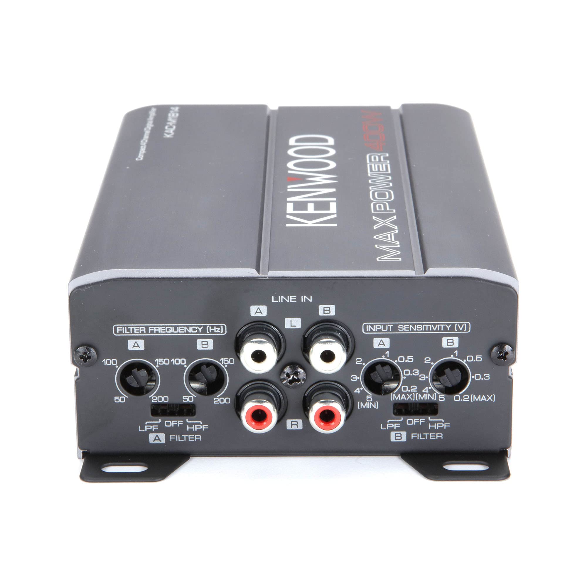 Kenwood KAC-M1814, Marine / Motorsports Compact 4 Channel Full Range Amplifier - 400 W