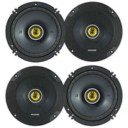 Kicker 46CSC654 CS Series 6.5 Inches Coaxial Speakers – 2 Pairs (4 Speakers), 2-Way Car Audio Upgrade, 300W Peak Power, EVC Technology, Polypropylene Cone, Zero-Protrusion Tweeters