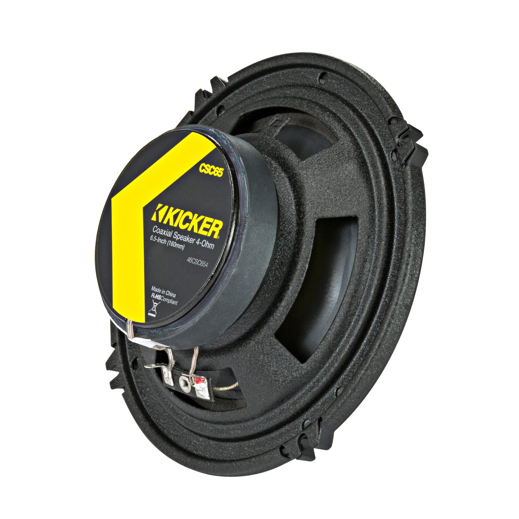 Kicker 46CSC654 and 46CSC6934 CS Series Car Speaker Bundle – 6.5 Inches Coaxial (2-Way) & 6x9 Inches 3-Way Car Audio Speakers (4 Speakers), EVC Technology, 450W Peak Power, Polypropylene Cones, Zero-Protrusion Tweeters