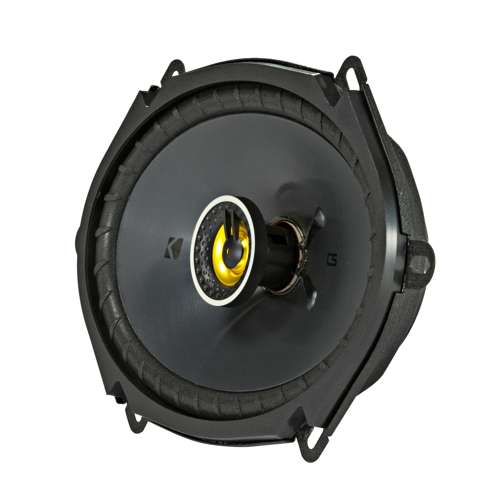 Kicker 46CSC684 CS Series 6x8 Inches Coaxial Car Speakers – 2 Pairs (4 Speakers), 2-Way Car Audio Upgrade, 225W Peak Power, EVC Technology, Polypropylene Cone, Zero-Protrusion Tweeters