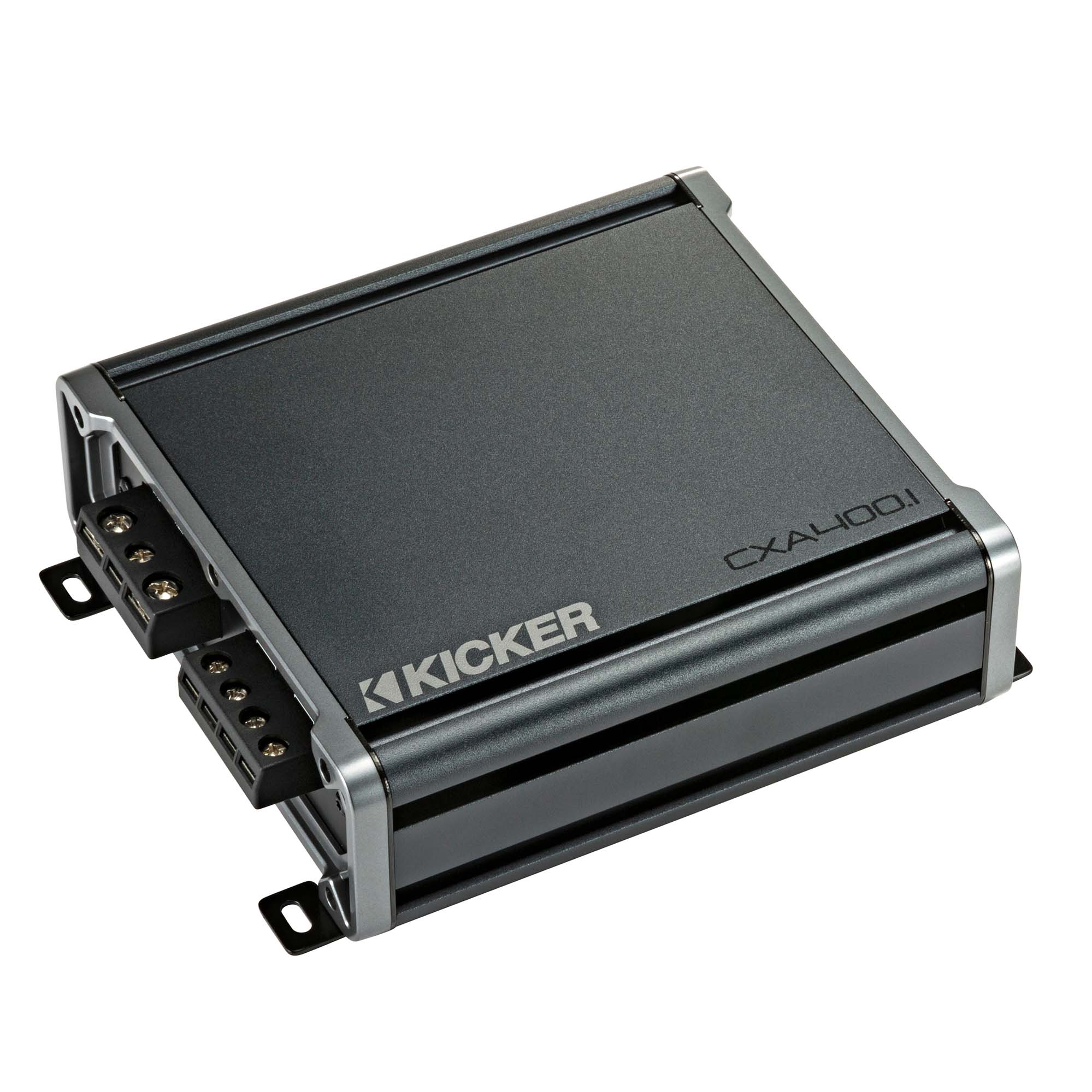 Kicker 46CXA4001 400W CX Series Mono Class D Subwoofer Amplifier + AudioControl LC1i 2‑Channel Line Output Converter & Line Driver Bundle – One‑Ohm Stable, Variable 12dB Crossover, KickEQ Bass Boost, OEM Integration
