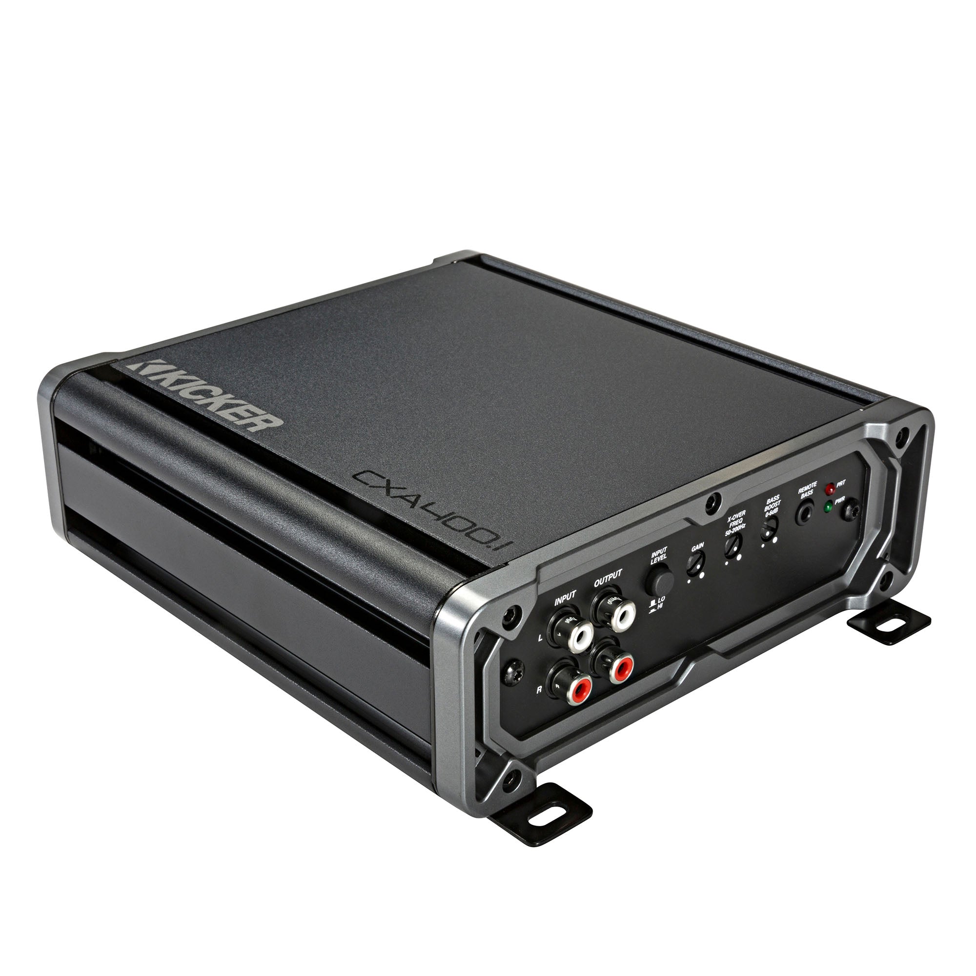 Kicker 46CXA4001 400W CX Series Mono Class D Subwoofer Amplifier + AudioControl LC1i 2‑Channel Line Output Converter & Line Driver Bundle – One‑Ohm Stable, Variable 12dB Crossover, KickEQ Bass Boost, OEM Integration