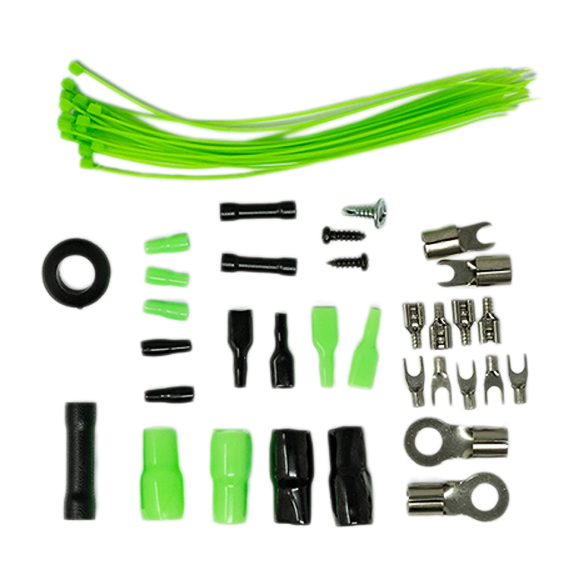 Kicker 46CXA4001 400W CX Series Mono Class D Subwoofer Amplifier + SoundBox 4 Gauge Amp Kit Bundle – Complete AWG Wiring, 5000W, One‑Ohm Stable, Variable 12dB Crossover, KickEQ Bass Boost