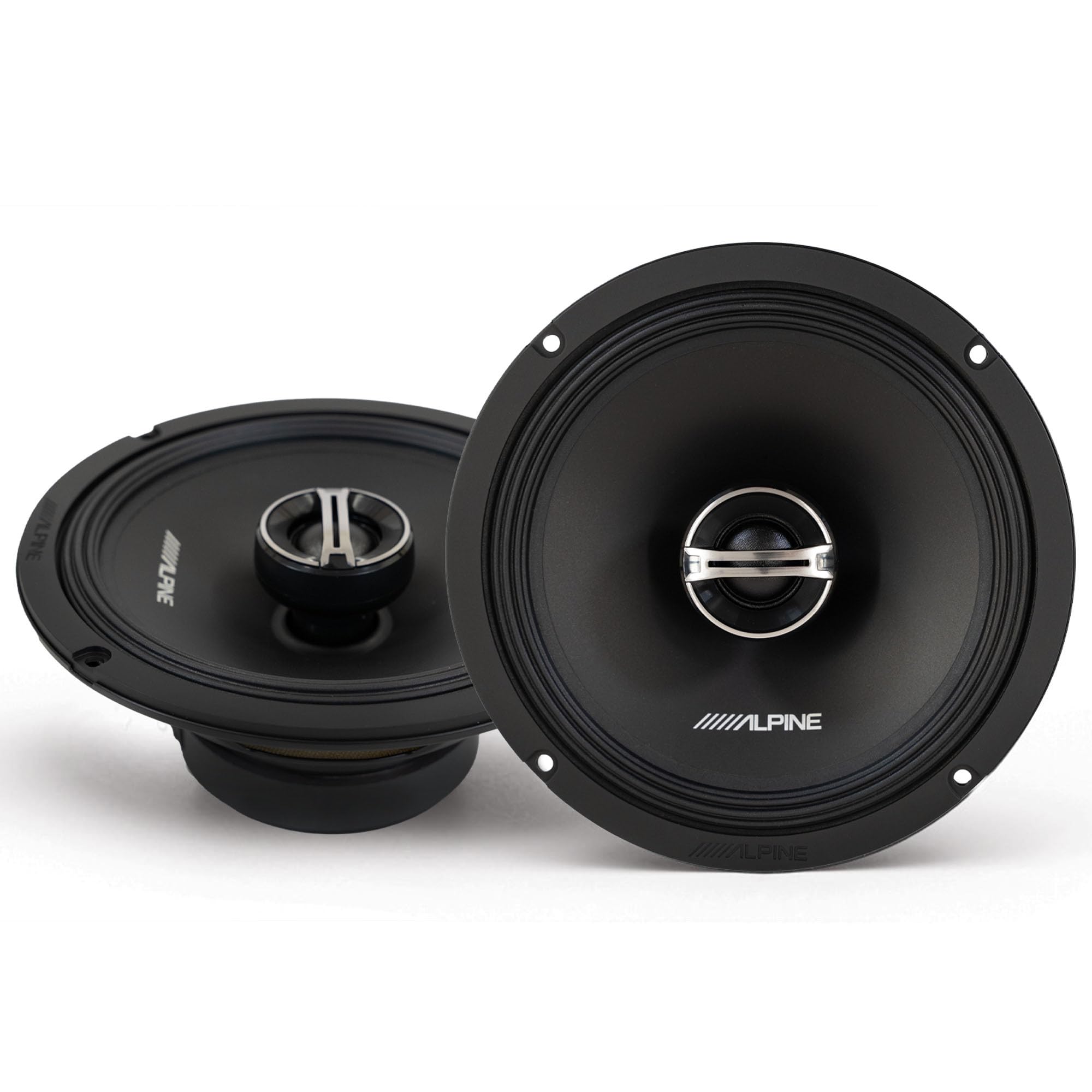 Alpine DM-65-G Coaxial and DM-65C-G Component 6.5" Speakers with Grille Bundle