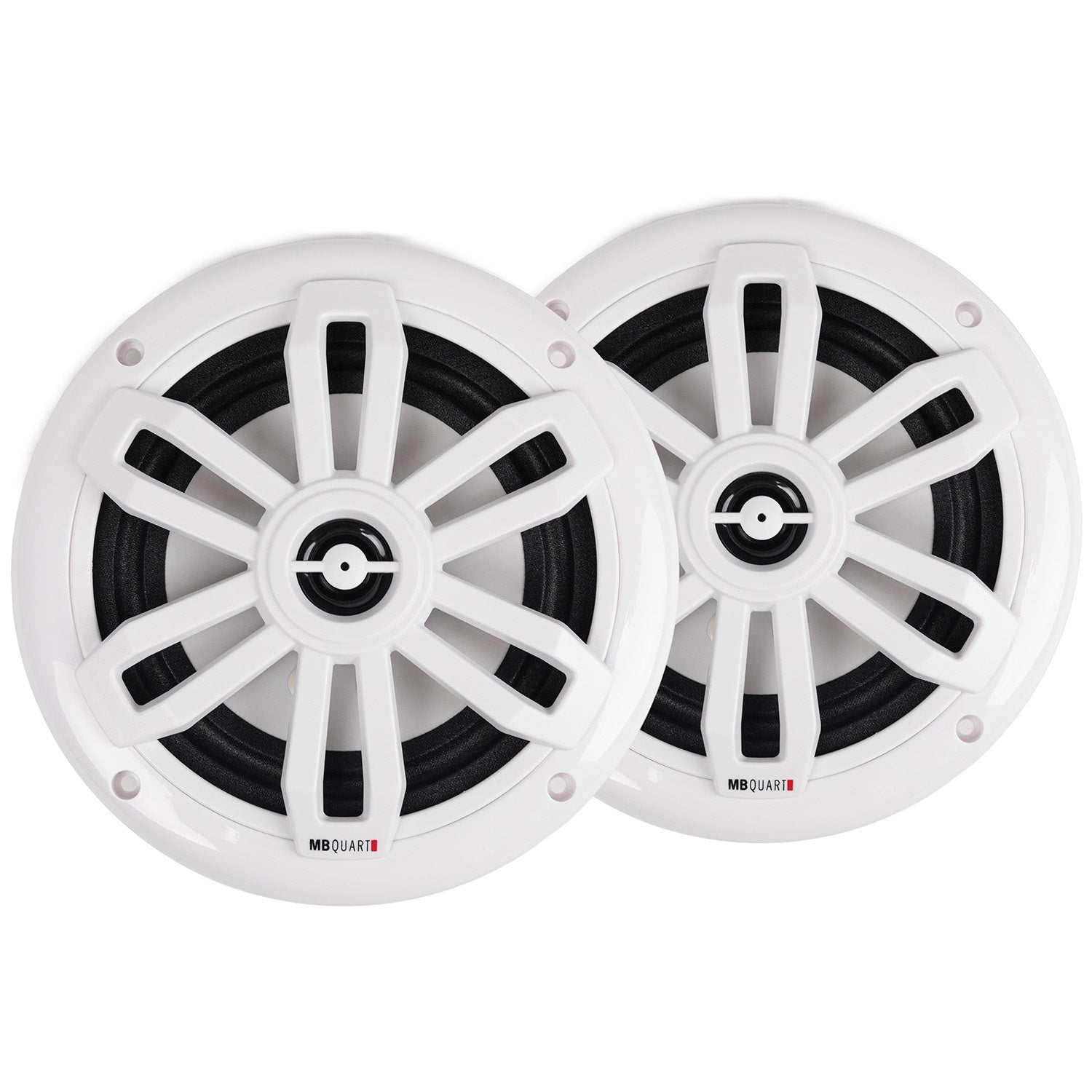MB Quart NF1-116SW, Nautic Formula 6.5" 2-Way Ultra Compact Coaxial Marine Speakers - White
