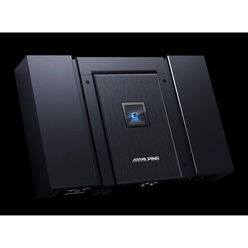 Alpine HDA-F60 Status Series Hi-Res 4 Channel Amplifier, 480W with AudioControl LC2i 2 Channel Line-Output Converter and AccuBASS Bundle