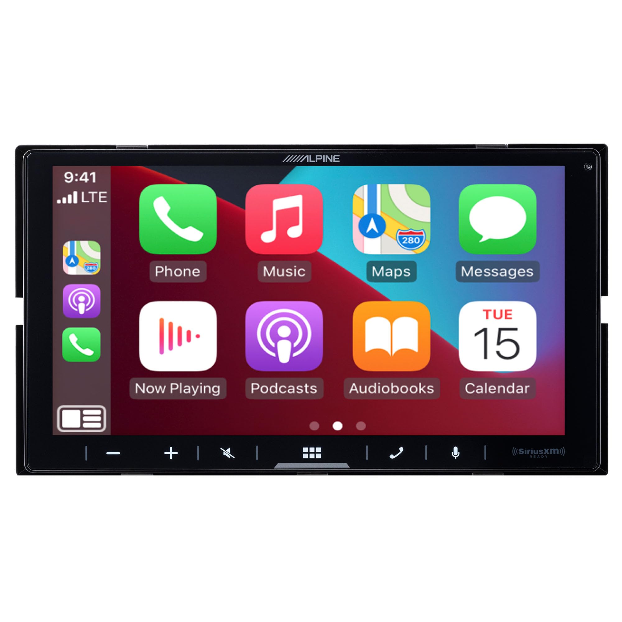 Alpine ILX-W670 7-Inch Double DIN Multimedia Receiver with Apple CarPlay Android Auto and Alpine KTA-200M PowerStack Class D Monoblock Subwoofer Amplifier Bundle