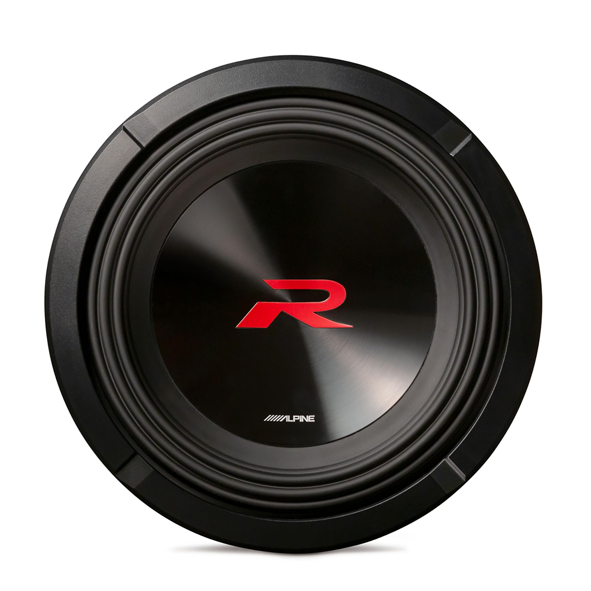 Alpine R2-W10D2 R Series 10 Dual 2-Ohm Subwoofer with SoundBox E Series Single 10-Inch Vented Subwoofer Enclosure Bundle