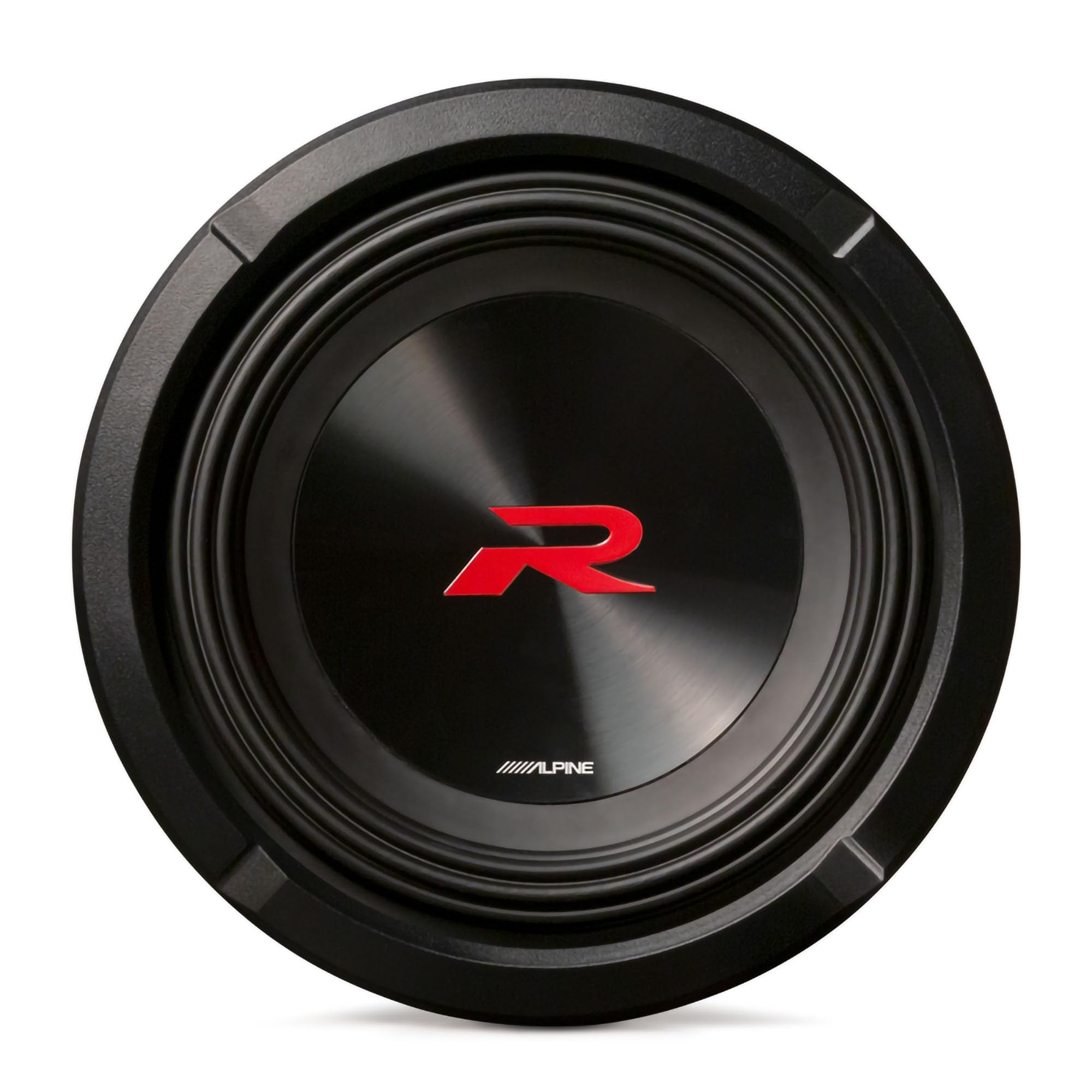 Alpine R2-W8D4 R Series 8 Dual 4-Ohm Subwoofer with Alpine KTE-8G.3 8-Inch Grille for Select Apline Subwoofer Bundle