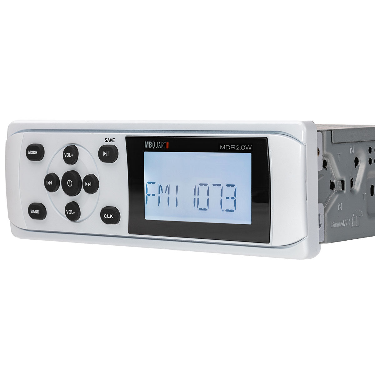 MB Quart MDR2.0W, DIN Mechless Marine Radio/Source Unit (white)