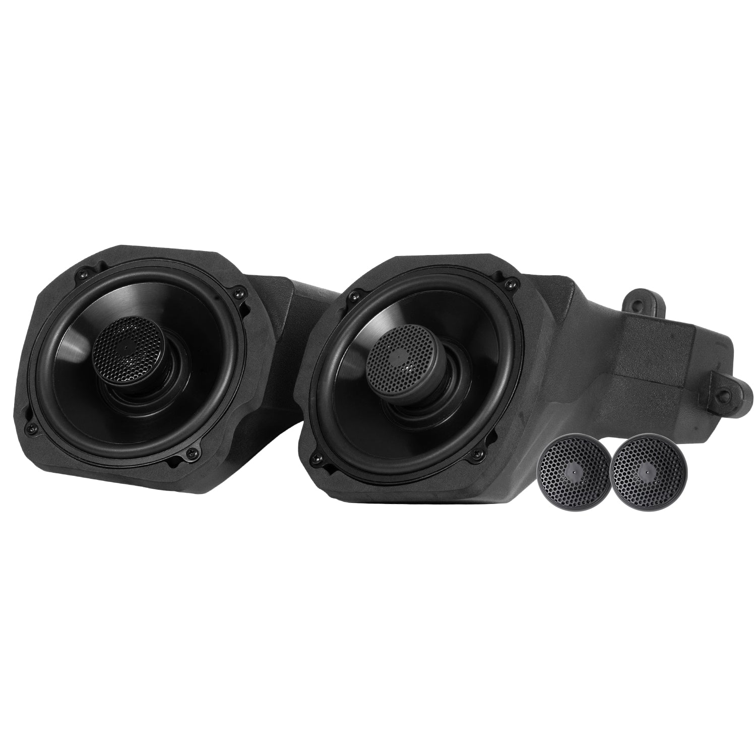MB Quart MBQRP-F116, Polaris RZR Pro XP / Pro R / Turbo R - 6.5" Front Speaker Kit with 1" Tweeter Kit and Enclosures (Without OEM Front Speakers)