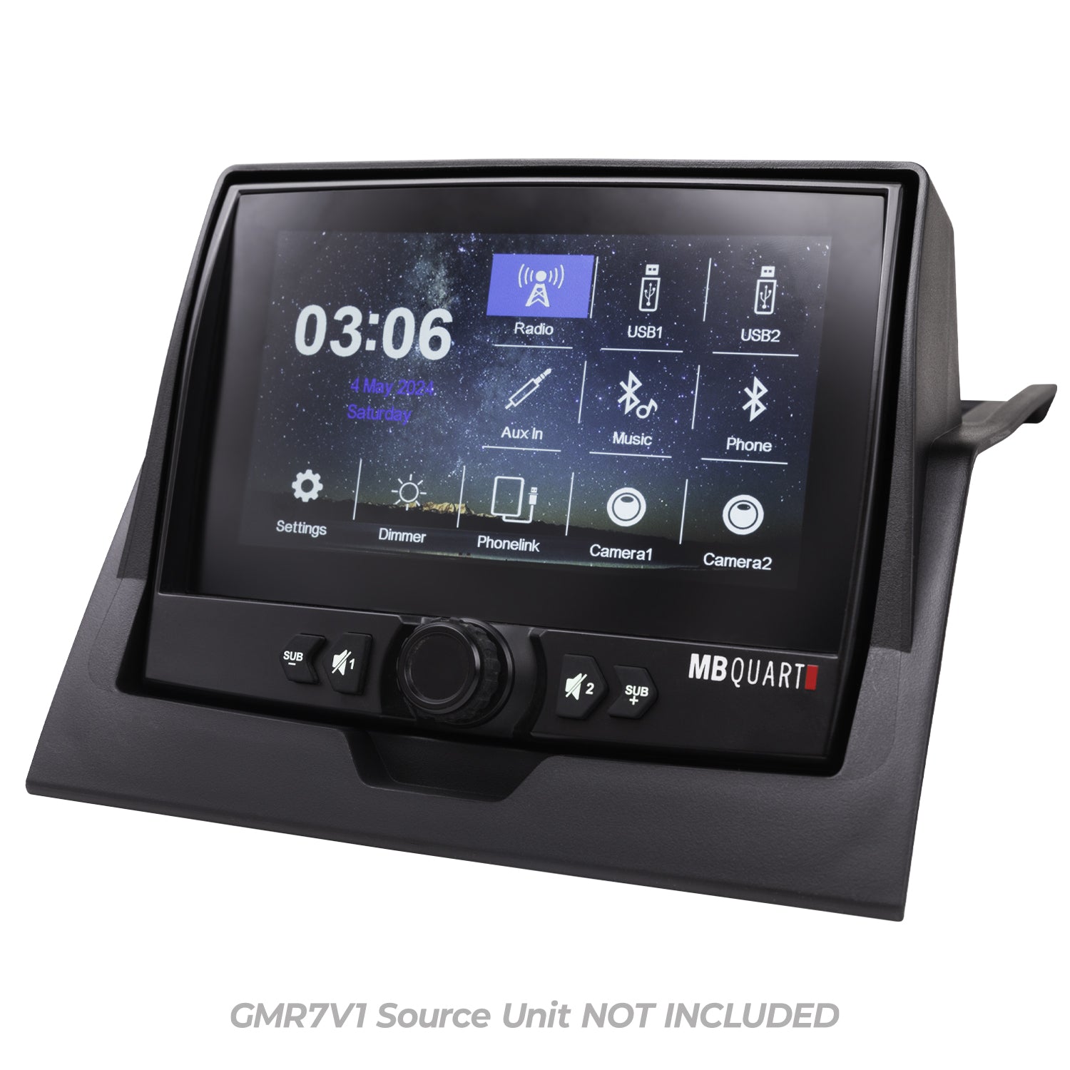 MB Quart MBQRG-DASH-1, Polaris Ranger 1000 / XP 1000 Tuned GMR7V1 Source Unit Dash Installation Kit