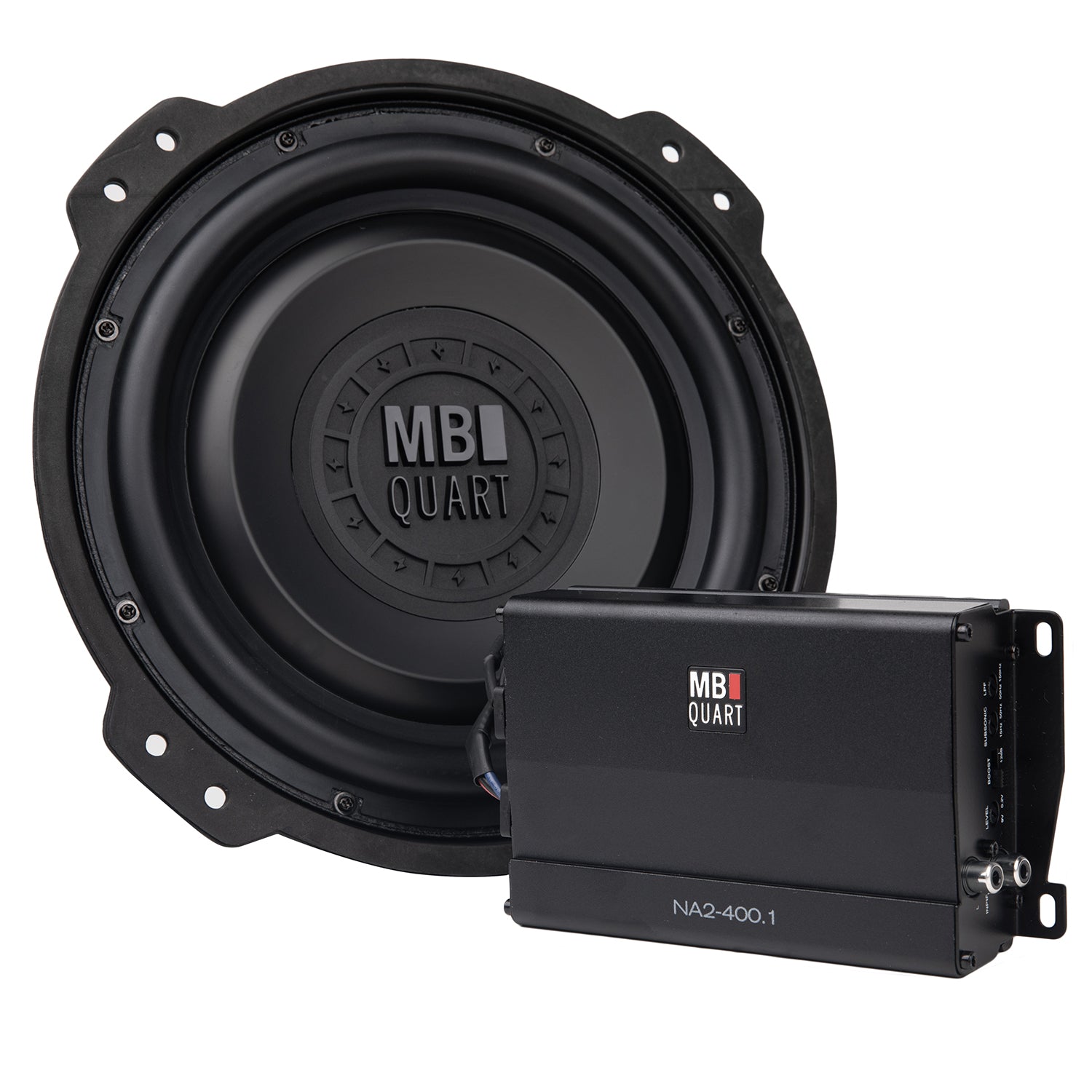 MB Quart MBQJL-SUBR-1, Jeep Wrangler (JL) 400 Watt OEM Premium 10 Inch Subwoofer Upgrade.