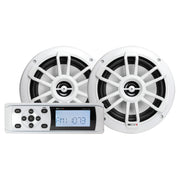 MB Quart MDR2.0S2W, Mechless Bluetooth Source Unit/ Nautic Speakers 160 watts - White Finish