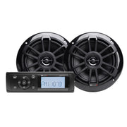 MB Quart MDR2.0S2B, Mechless Bluetooth Source Unit/ Nautic Speakers 160 watts - Black Finish