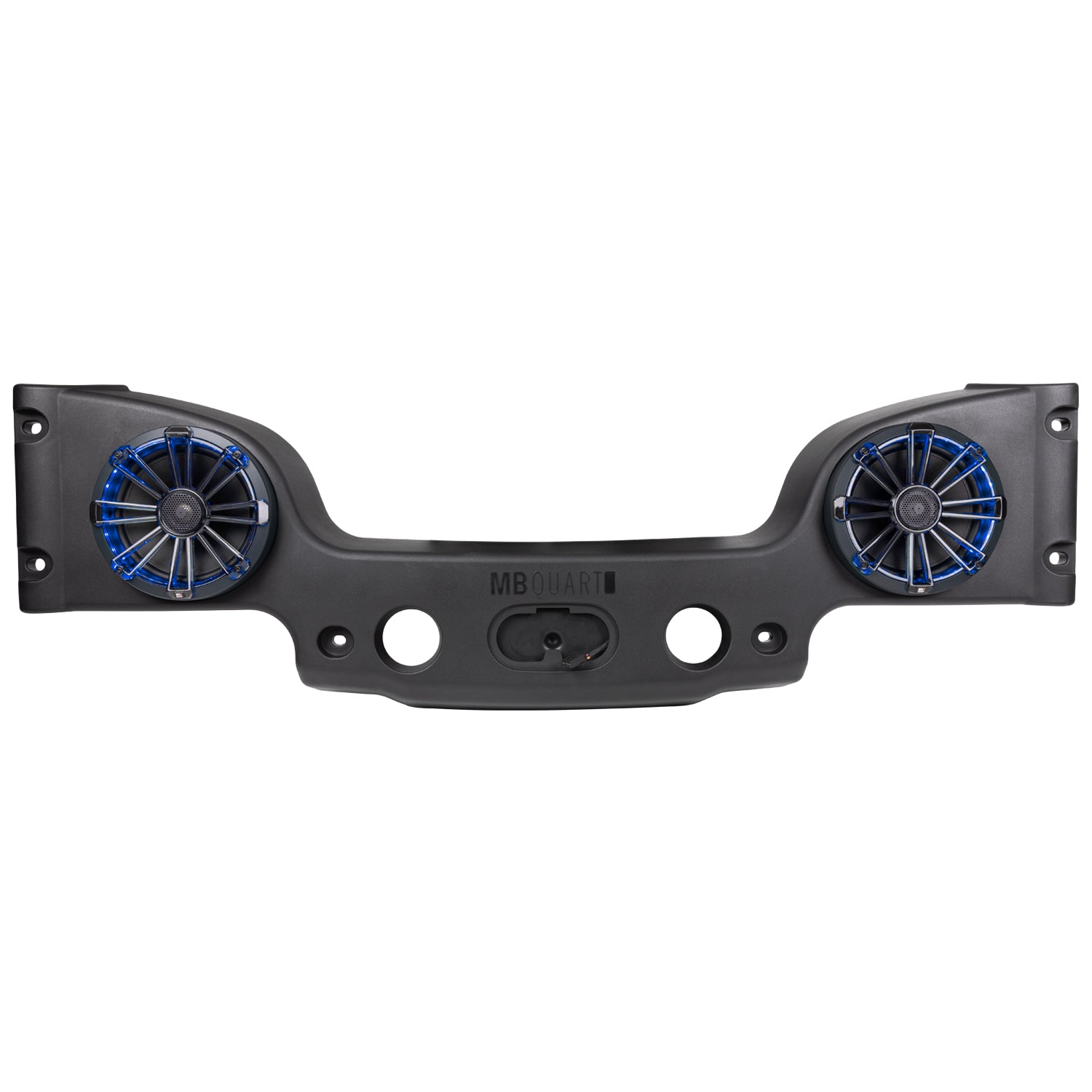 MB Quart MBQJK-28CRGB, Jeep® Wrangler (JK) Tuned Rear Overhead Soundbar with Two 8 Inch Coaxial Speakers, Enclosure, and RGB LED Lighting