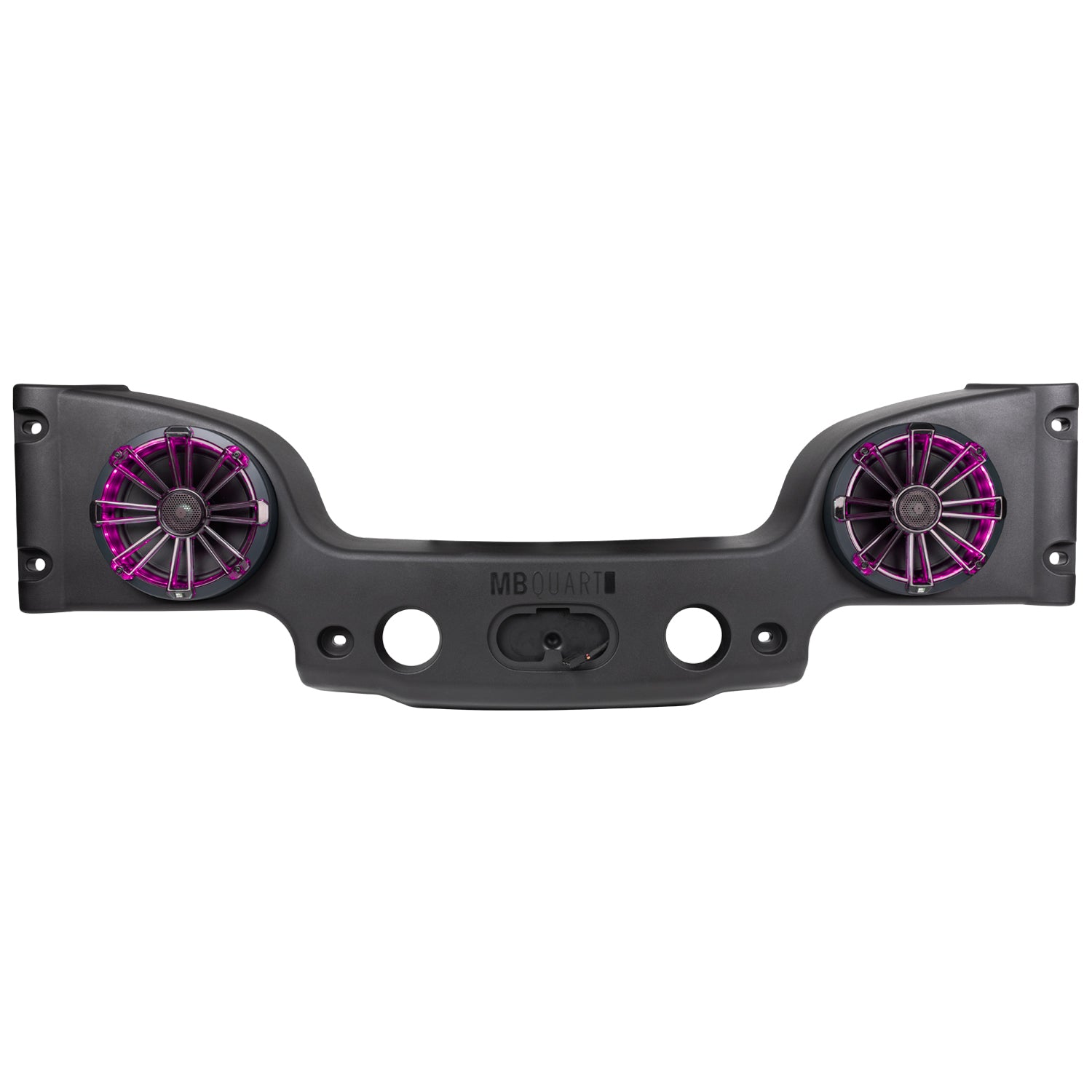 MB Quart MBQJK-28CRGB, Jeep® Wrangler (JK) Tuned Rear Overhead Soundbar with Two 8 Inch Coaxial Speakers, Enclosure, and RGB LED Lighting