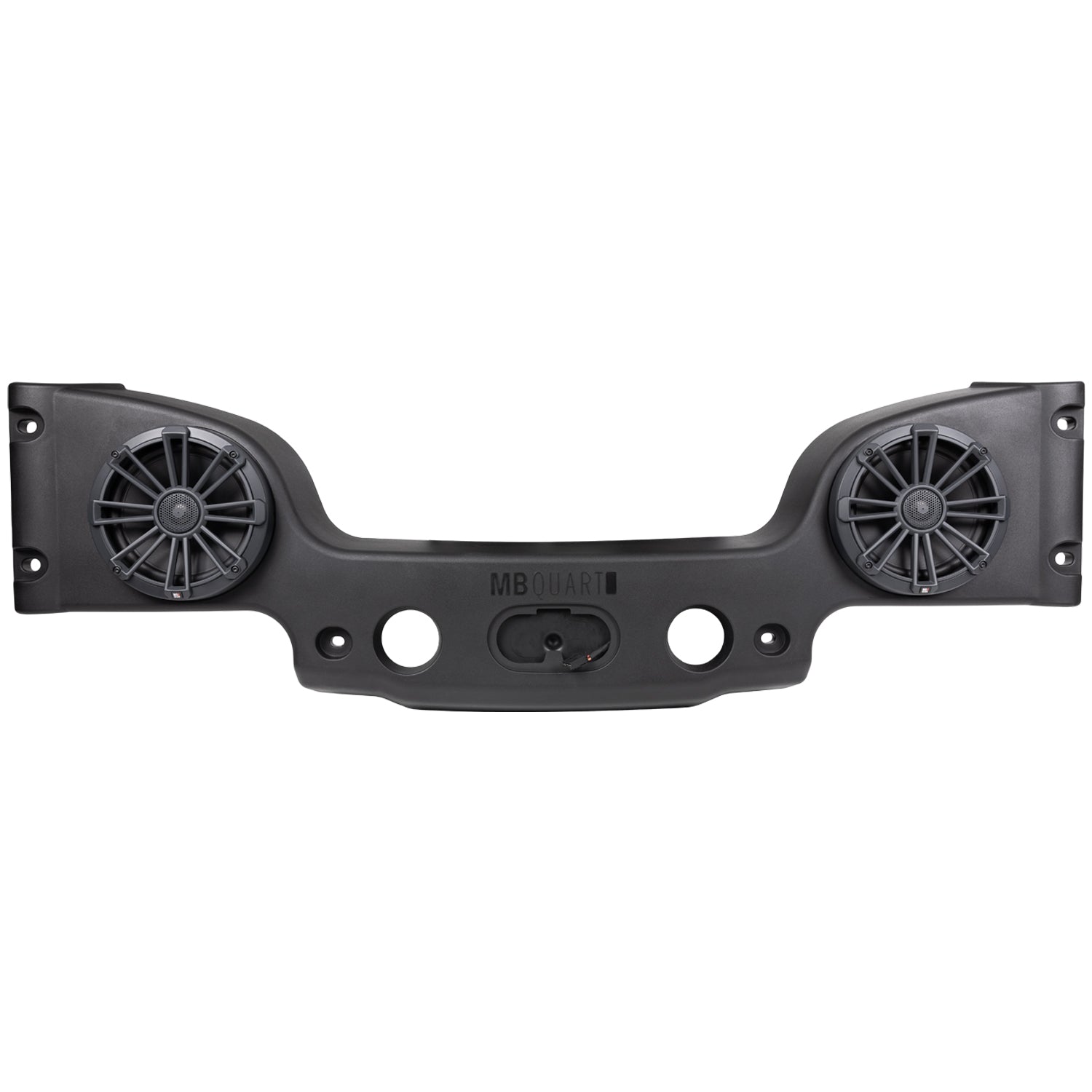 MB Quart MBQJK-28C, Jeep® Wrangler (JK) Tuned Rear Overhead Soundbar with Two 8 Inch Coaxial Speakers and Enclosure