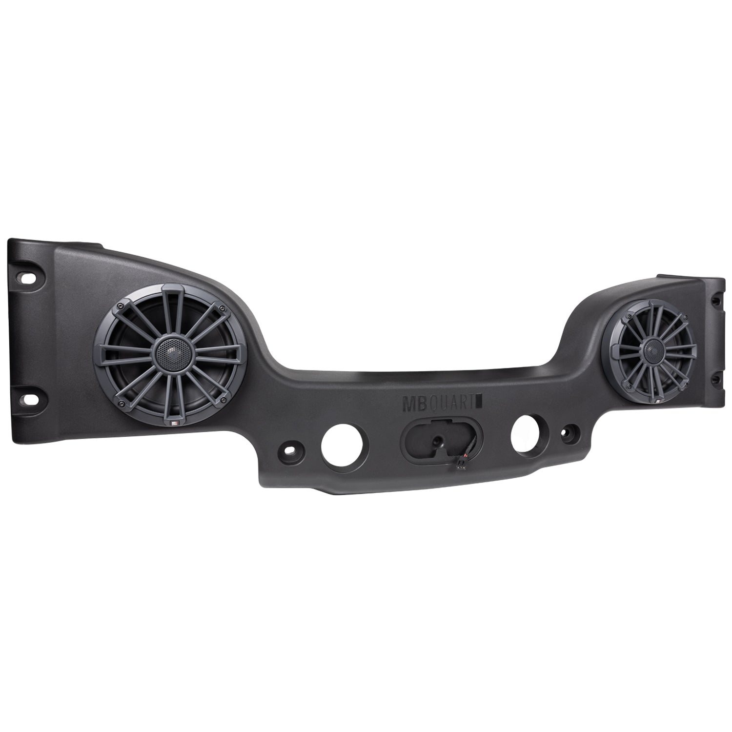 MB Quart MBQJK-28C, Jeep® Wrangler (JK) Tuned Rear Overhead Soundbar with Two 8 Inch Coaxial Speakers and Enclosure