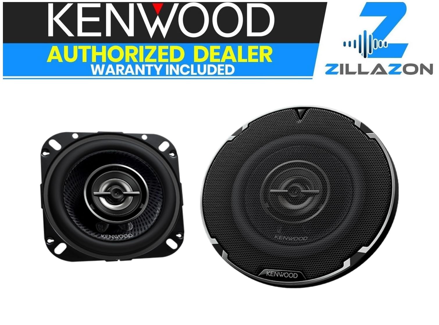 Kenwood KFC-1098RS, RS Series 2-Way 4" Coaxial Speakers