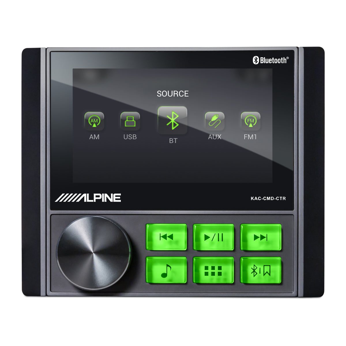 Alpine KAC-CMD-CTR, Weather-Resistant Digital Media Receiver w/3" Display