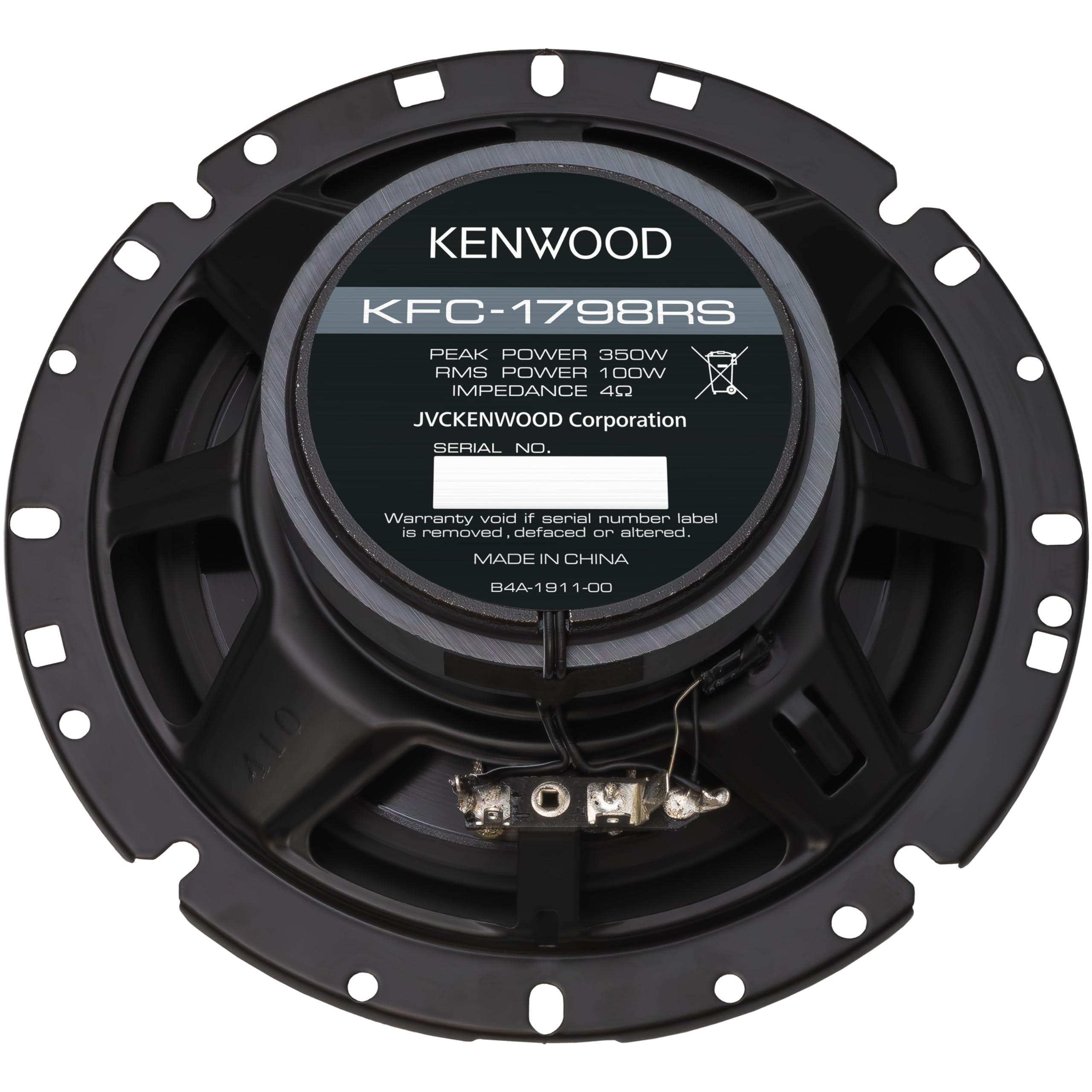 Kenwood KFC-1798RS, RS Series 2-Way 6.75" Coaxial Speakers