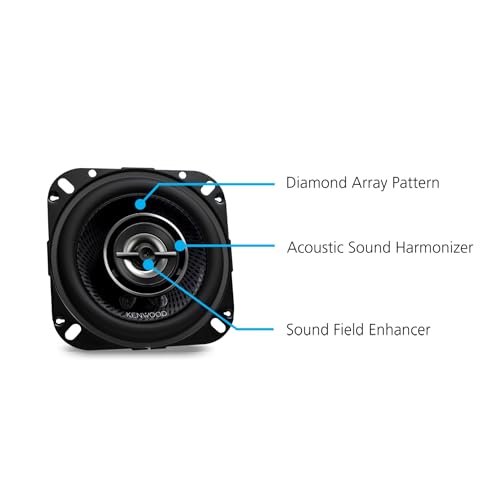 Kenwood KFC-1098RS, RS Series 2-Way 4" Coaxial Speakers