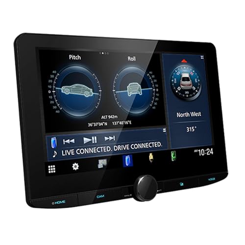 Kenwood DMX1038S, 10.1" Digital Media Receiver w/ Wireless CarPlay & Android Auto