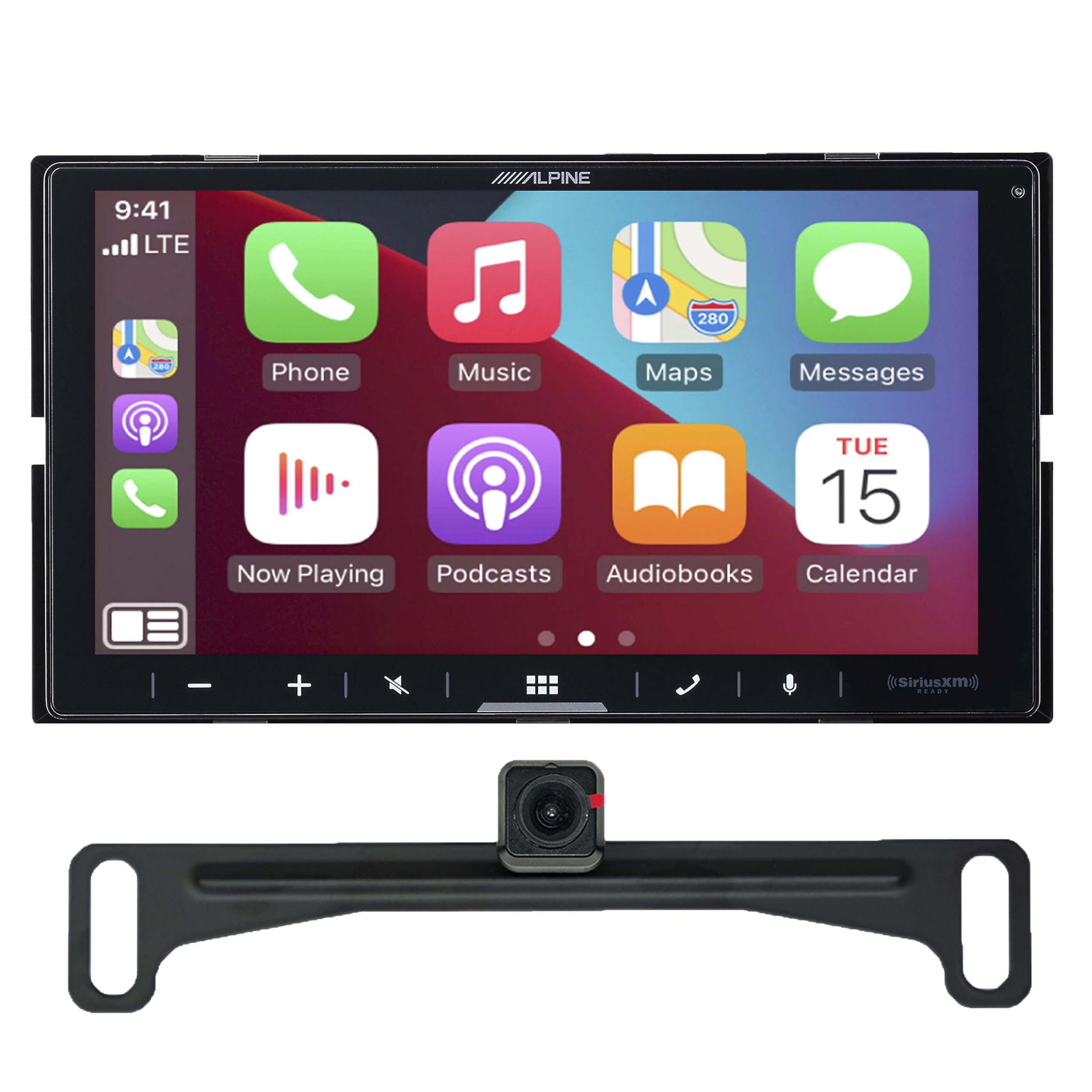 Alpine ILX-W670, 7-Inch Double DIN Digital Multimedia Receiver w/Apple Carplay® & Android Auto™ - Includes Backup Camera