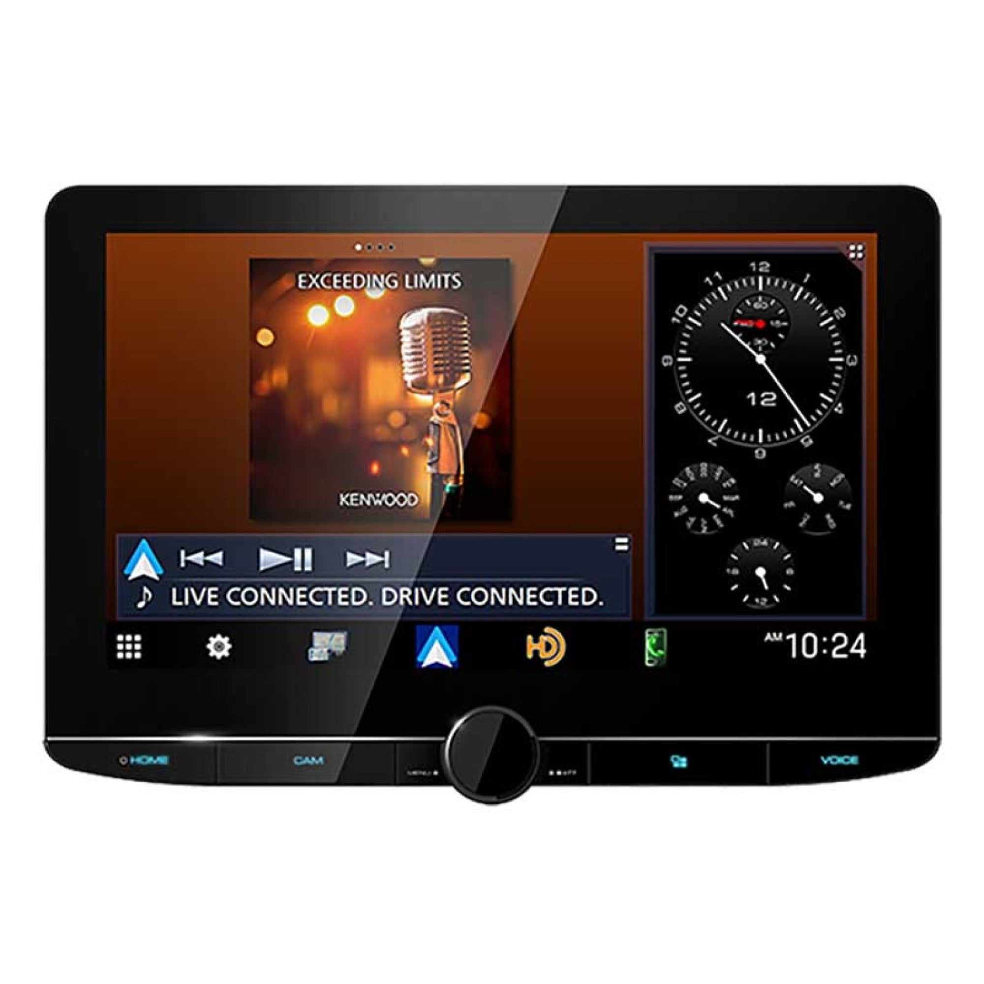 Kenwood DAX1050XR, eXcelon Reference Direct Replacement 10.1" Monitor w/ Wireless CarPlay & Android Auto