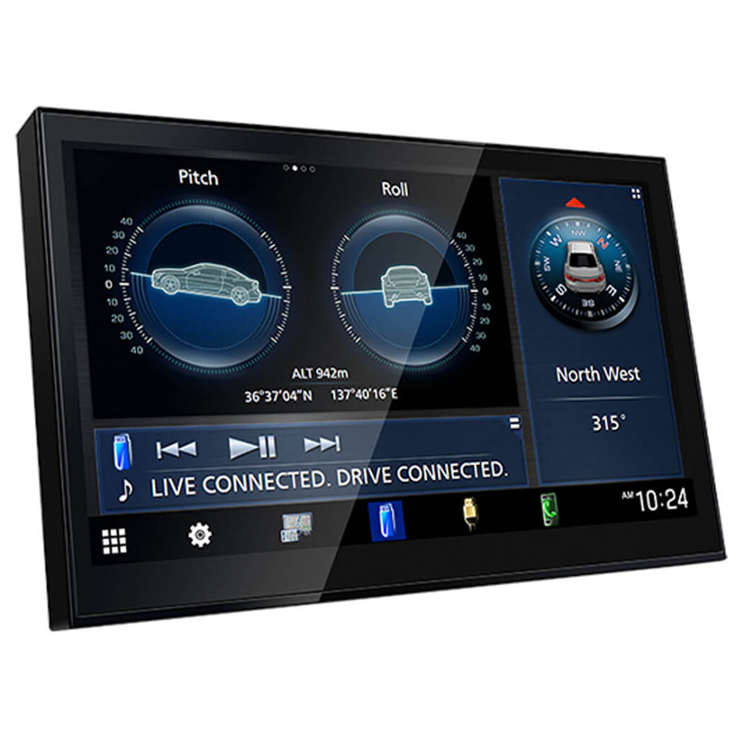 Kenwood DAX8000S, Direct Replacement 8" Monitor w/ Wireless CarPlay & Android Auto