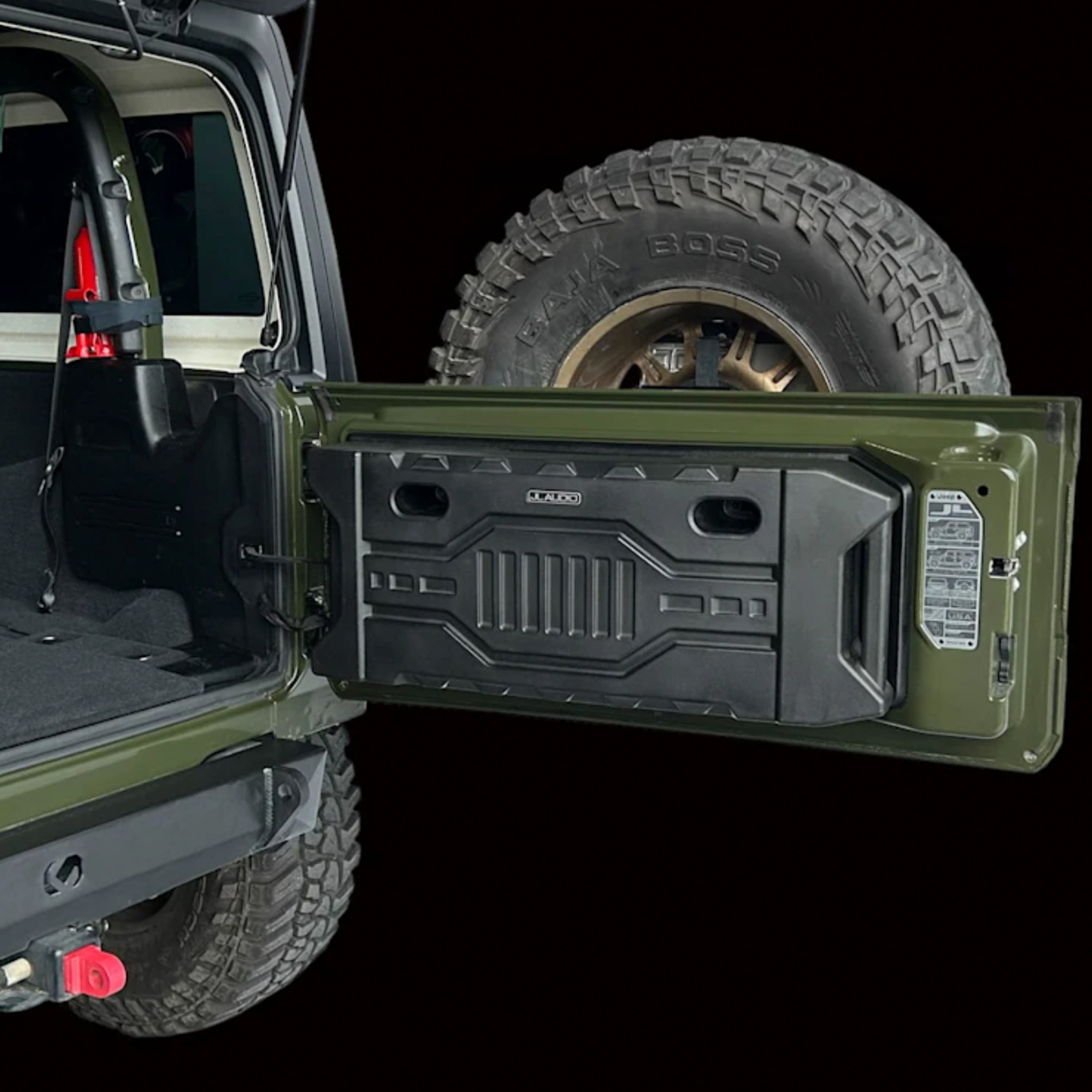 JL Audio Stealthbox® Single 12" TW3 Enclosed Tailgate Subwoofer for Select Jeep Wrangler