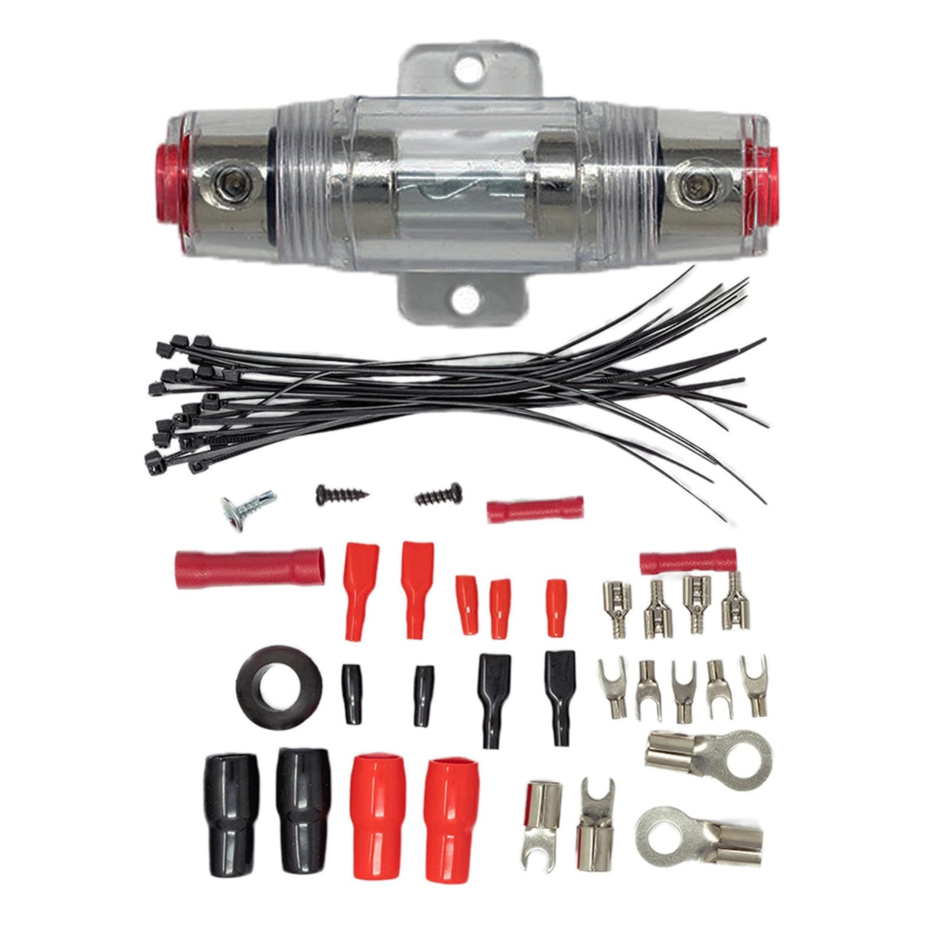 SoundBox 4 Gauge CCA Amplifier Install Wiring Amp Kit & 2.5 Farad Capacitor