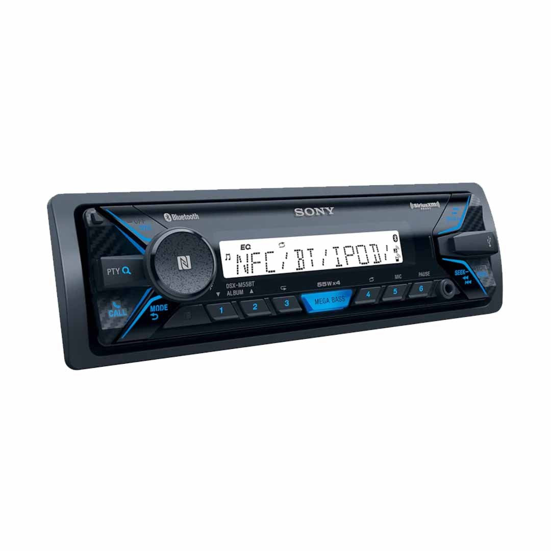 Sony DSX-M55BT, Single DIN Marine Digital Media Receiver w/ Bluetooth (OB)