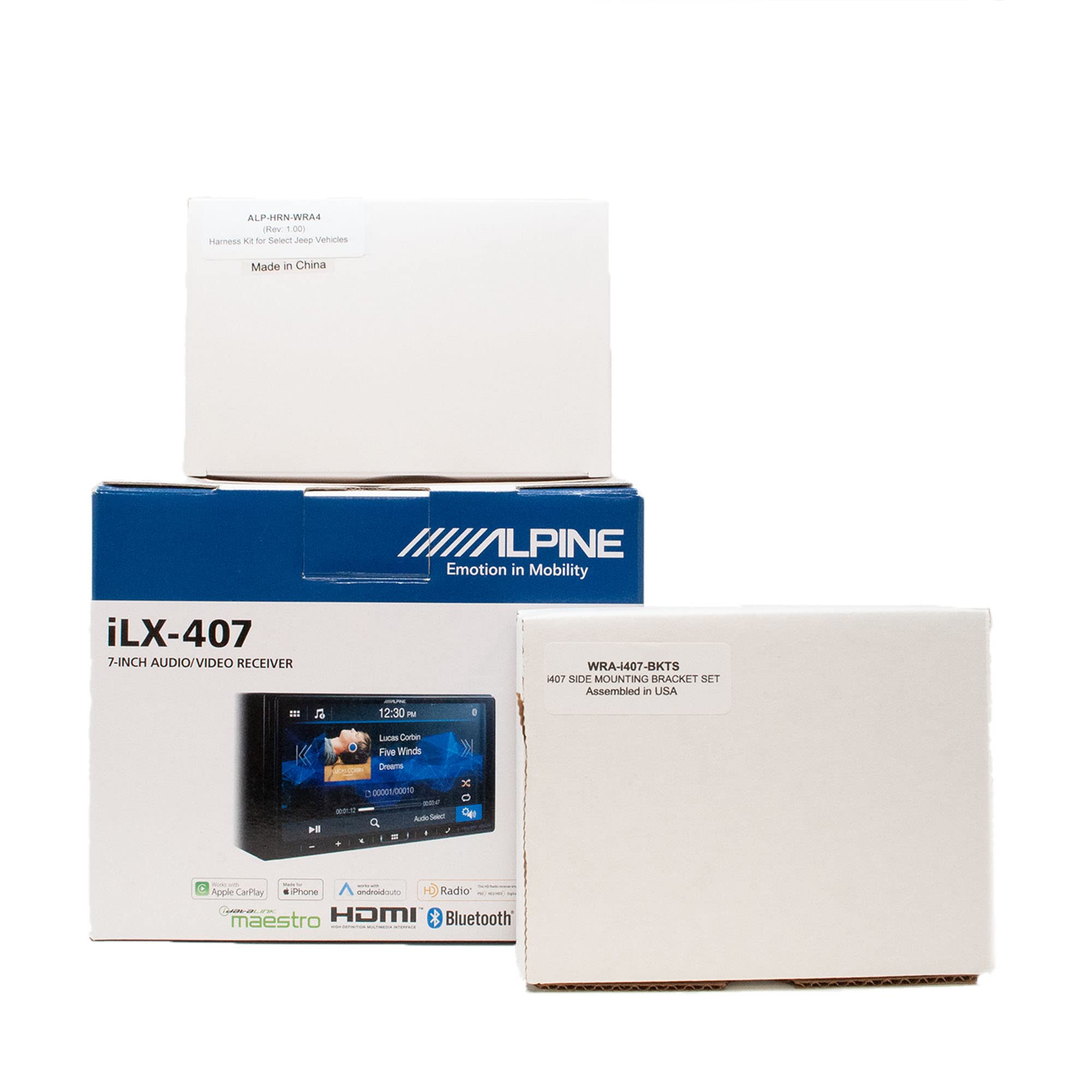 Alpine i407-WRA-JK, 7" Digital Media Receiver for 2011-2018 Jeep Wrangler JK