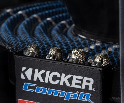 Kicker CWQ12, CompQ Series 12" Dual Voice Coil 2 Ohm Subwoofer, 1000W (51CWQ122)