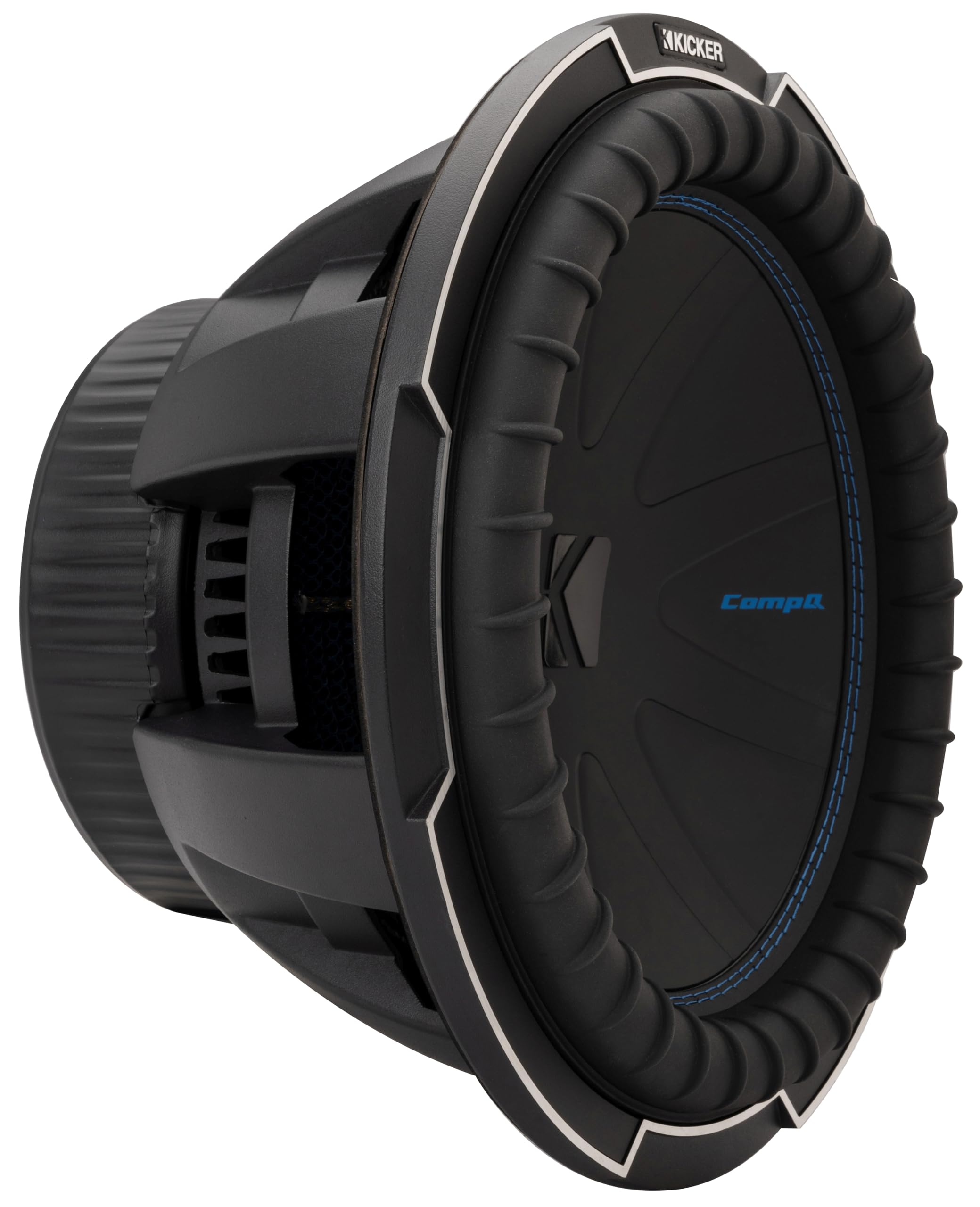 Kicker CWQ12, CompQ Series 12" Dual Voice Coil 4 Ohm Subwoofer, 1000W (51CWQ124)