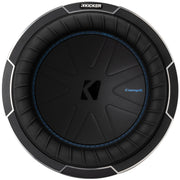 Kicker CWQ10, CompQ Series 10" Dual Voice Coil 4 Ohm Subwoofer, 800W (51CWQ110)