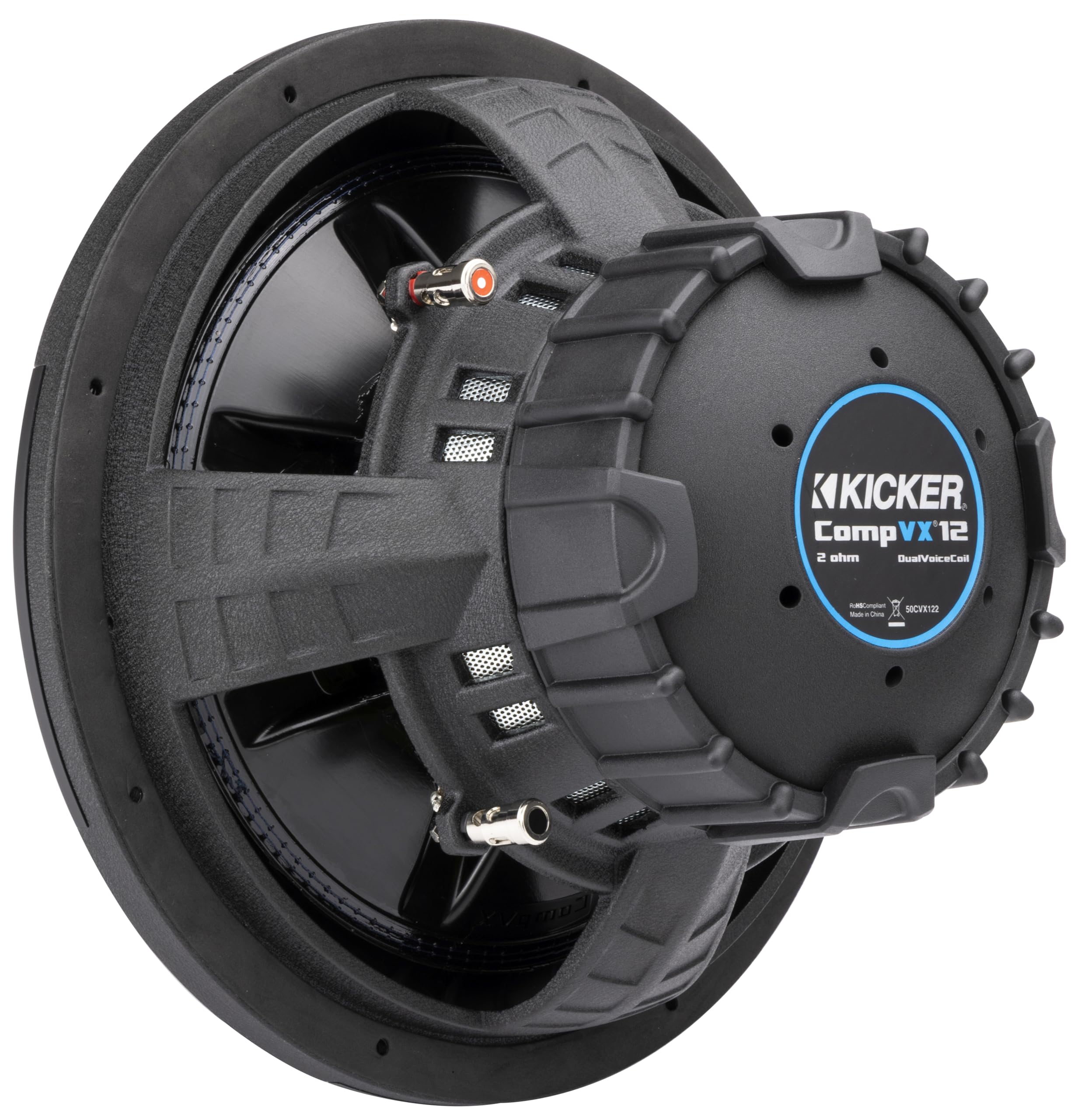Kicker CVX12, CompVX 12" Dual Voice Coil 2 Ohm Subwoofer, 750W (50CVX122)