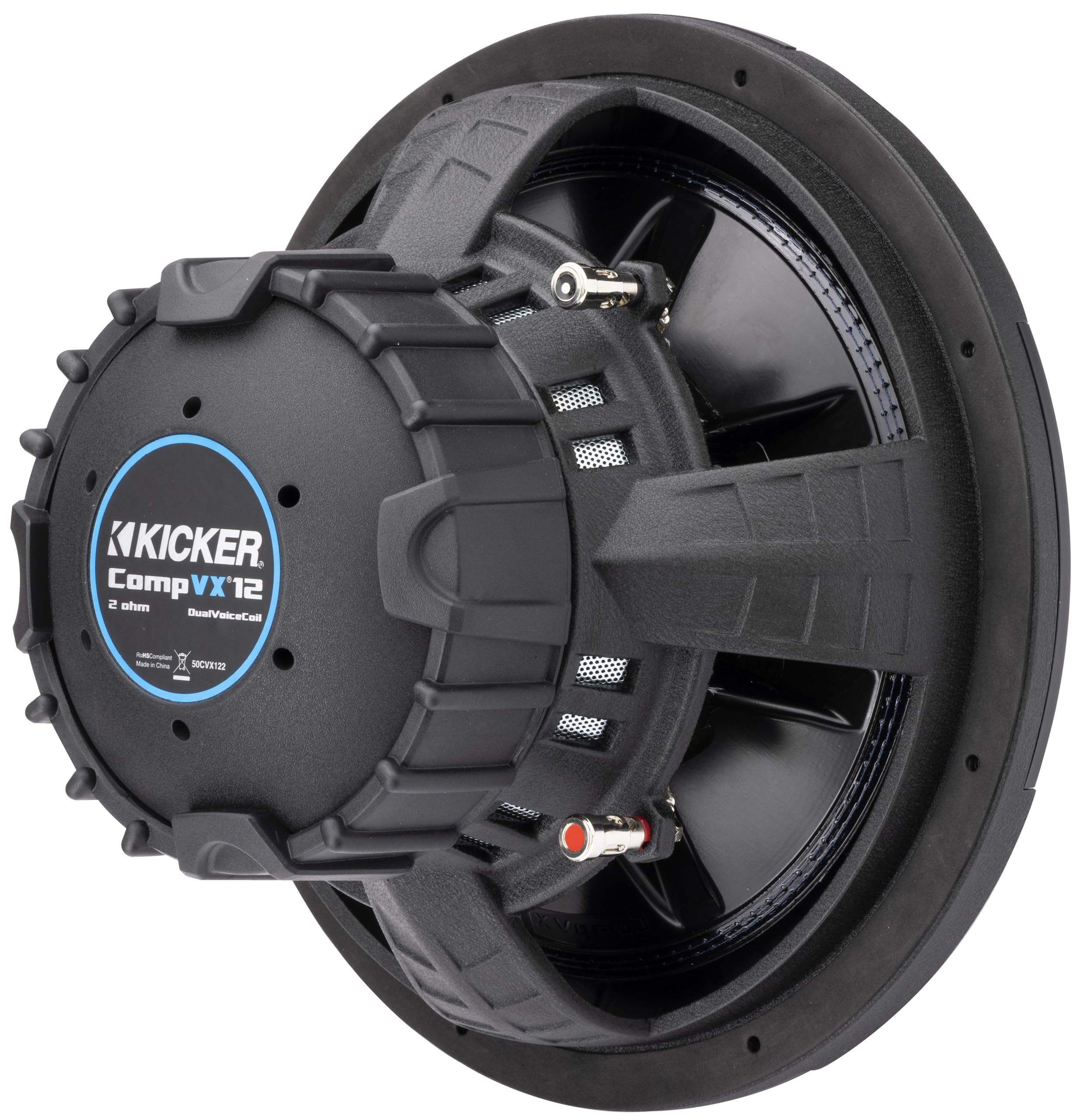 Kicker CVX12, CompVX 12" Dual Voice Coil 4 Ohm Subwoofer, 750W (50CVX124)
