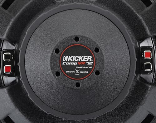 Kicker CVR122, CompVR 12" Dual 2 Ohm Voice Coil Subwoofer (52CVR122)