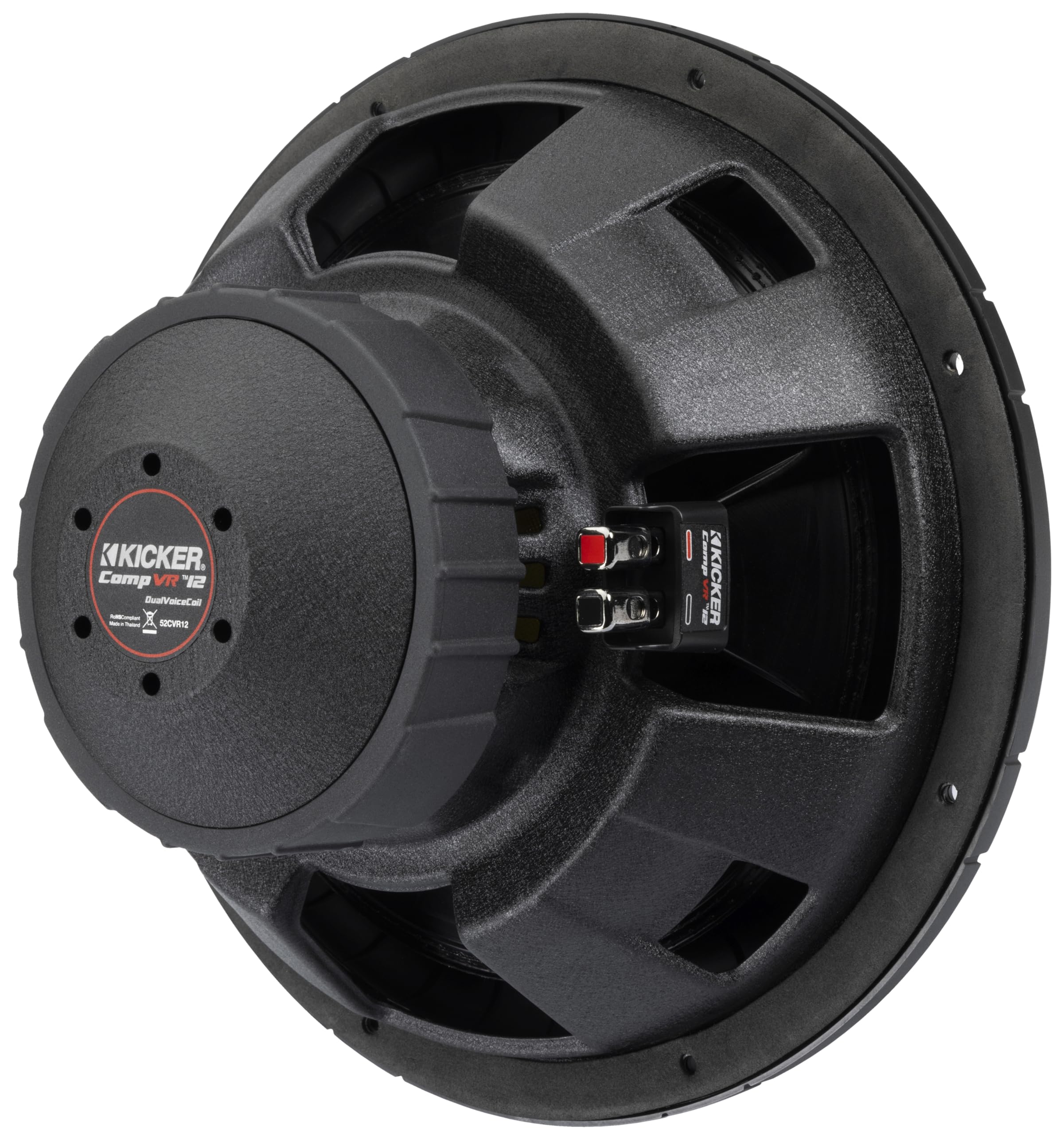 Kicker CVR124, CompVR 12" Dual 4 Ohm Voice Coil Subwoofer (52CVR124)