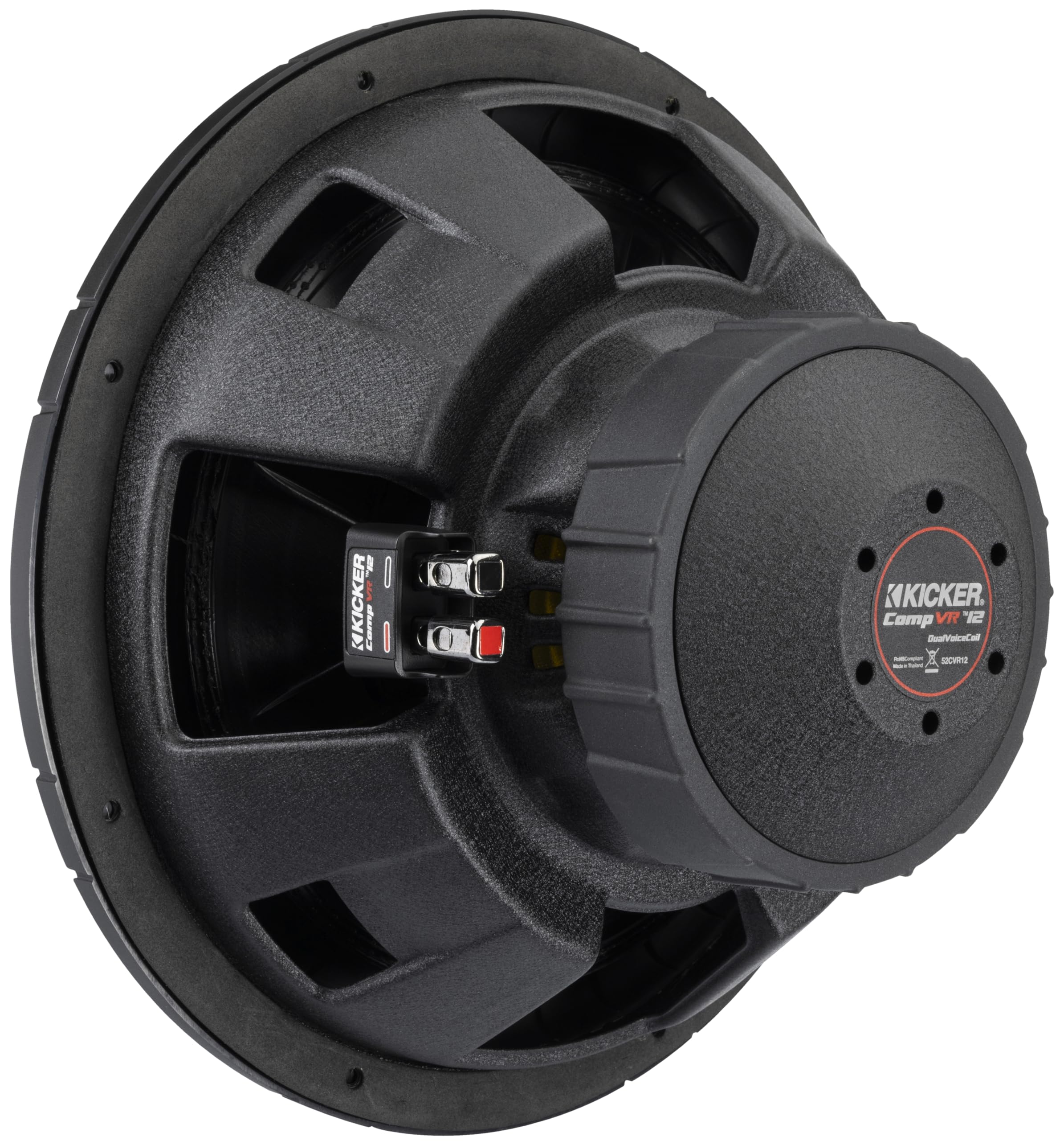 Kicker CVR124, CompVR 12" Dual 4 Ohm Voice Coil Subwoofer (52CVR124)
