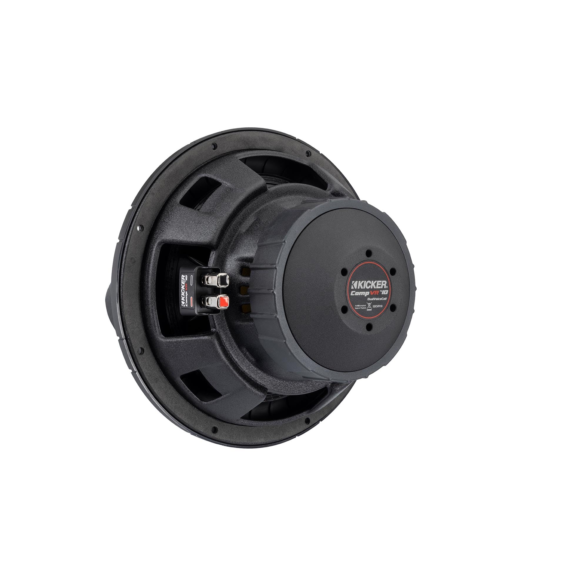 Kicker CVR104, CompVR 12" Dual 4 Ohm Voice Coil Subwoofer (52CVR104)