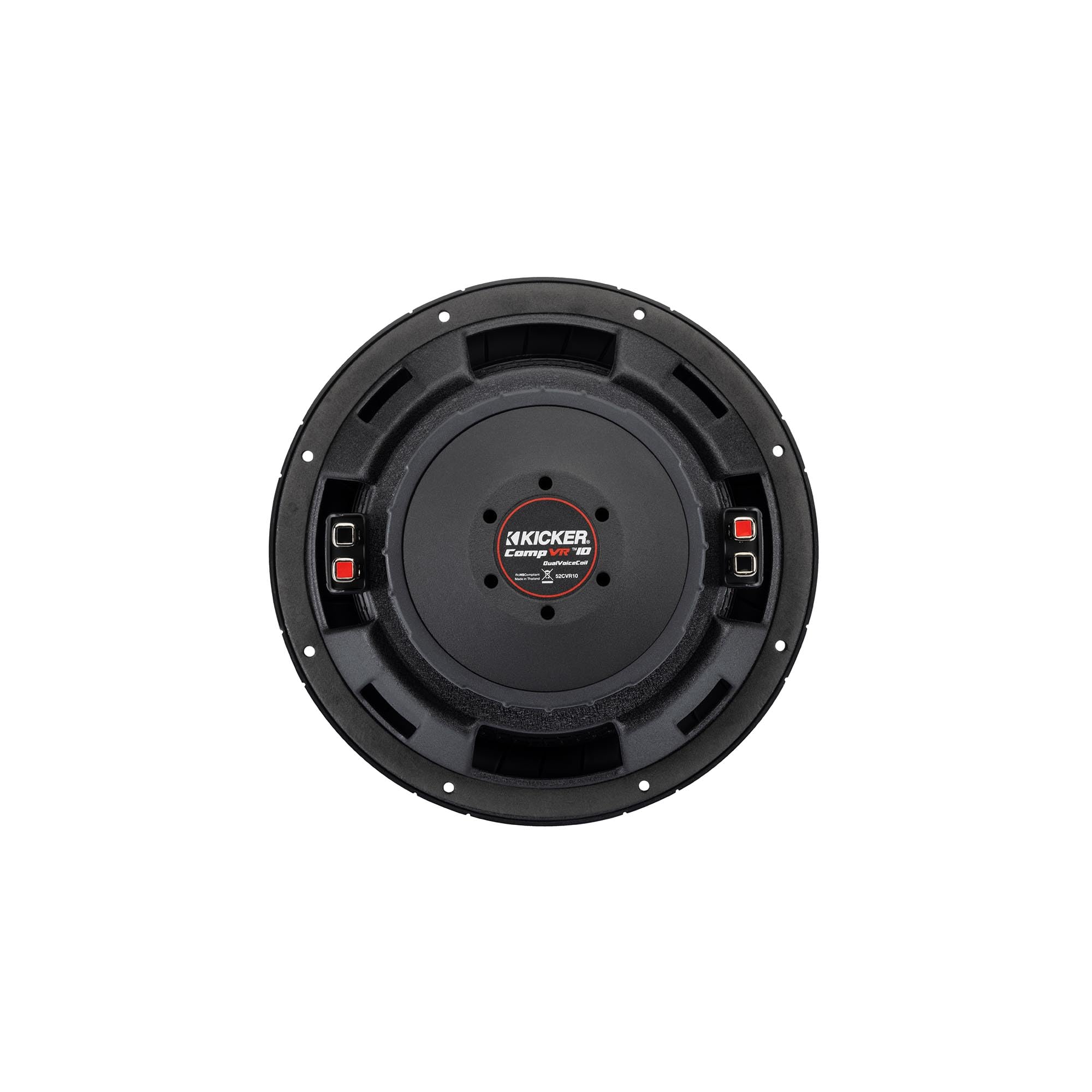 Kicker CVR104, CompVR 12" Dual 4 Ohm Voice Coil Subwoofer (52CVR104)