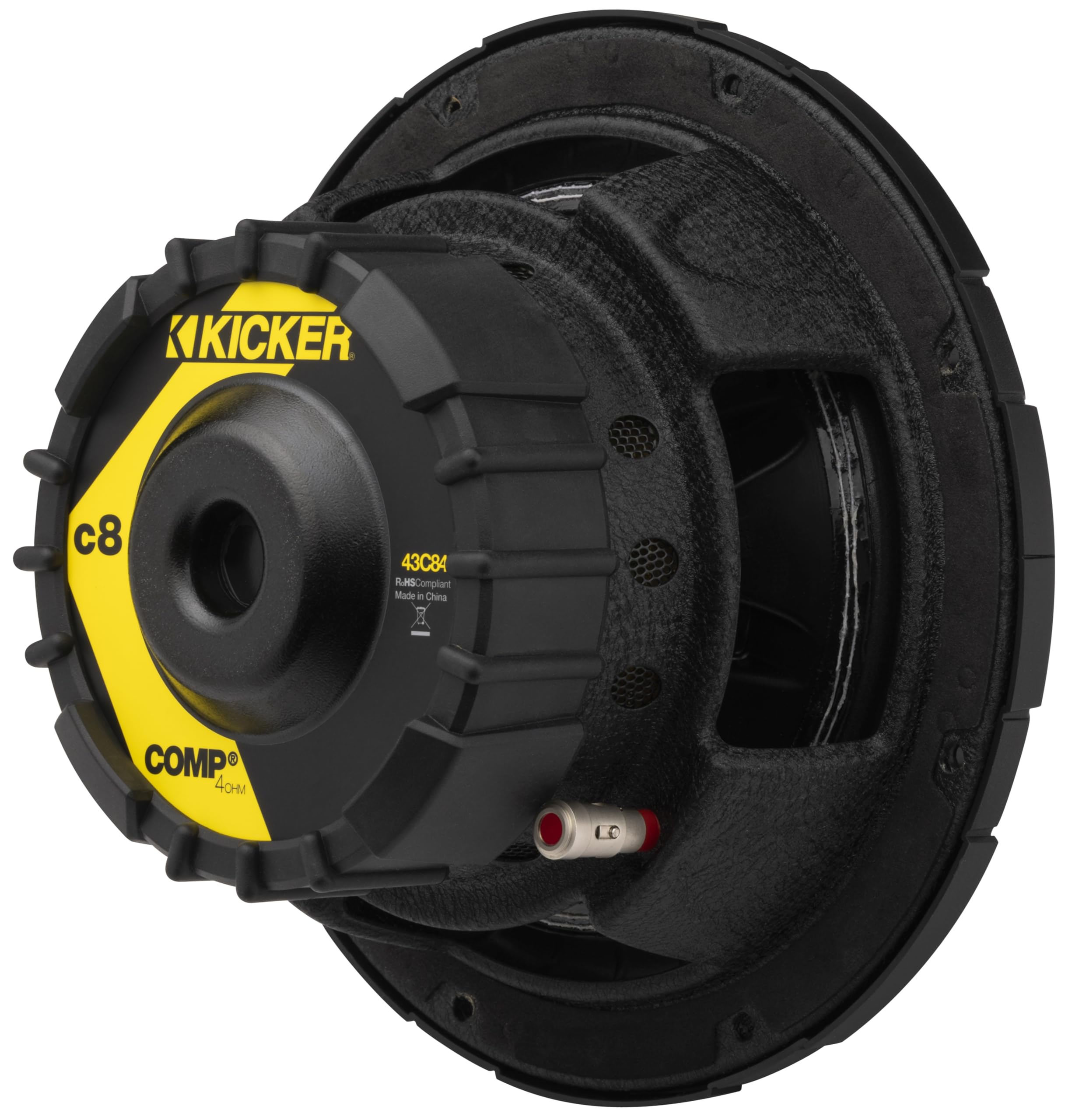 Kicker C84, Comp 8" Single 4 Ohm Voice Coil Subwoofer (43C84)