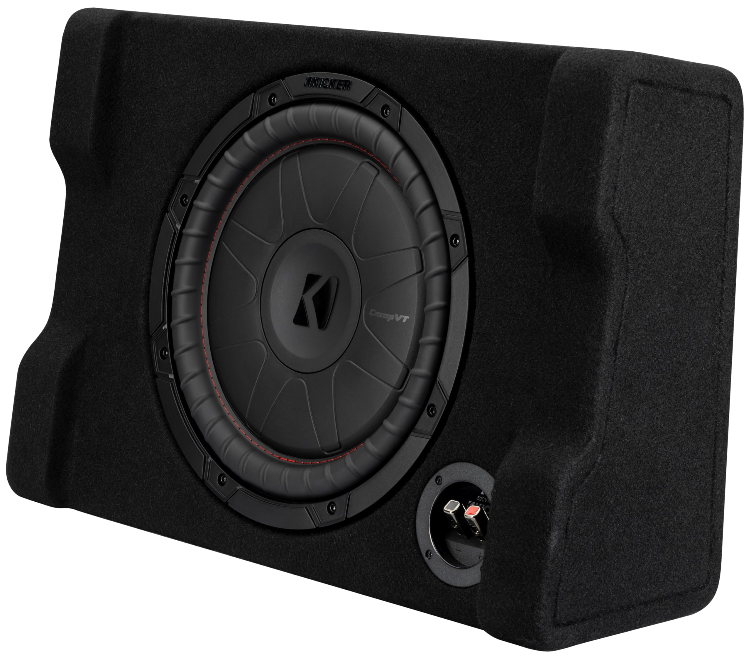 Kicker CVTDF122, CompVT Single 12" Loaded Subwoofer Enclosure (52CVTDF122)