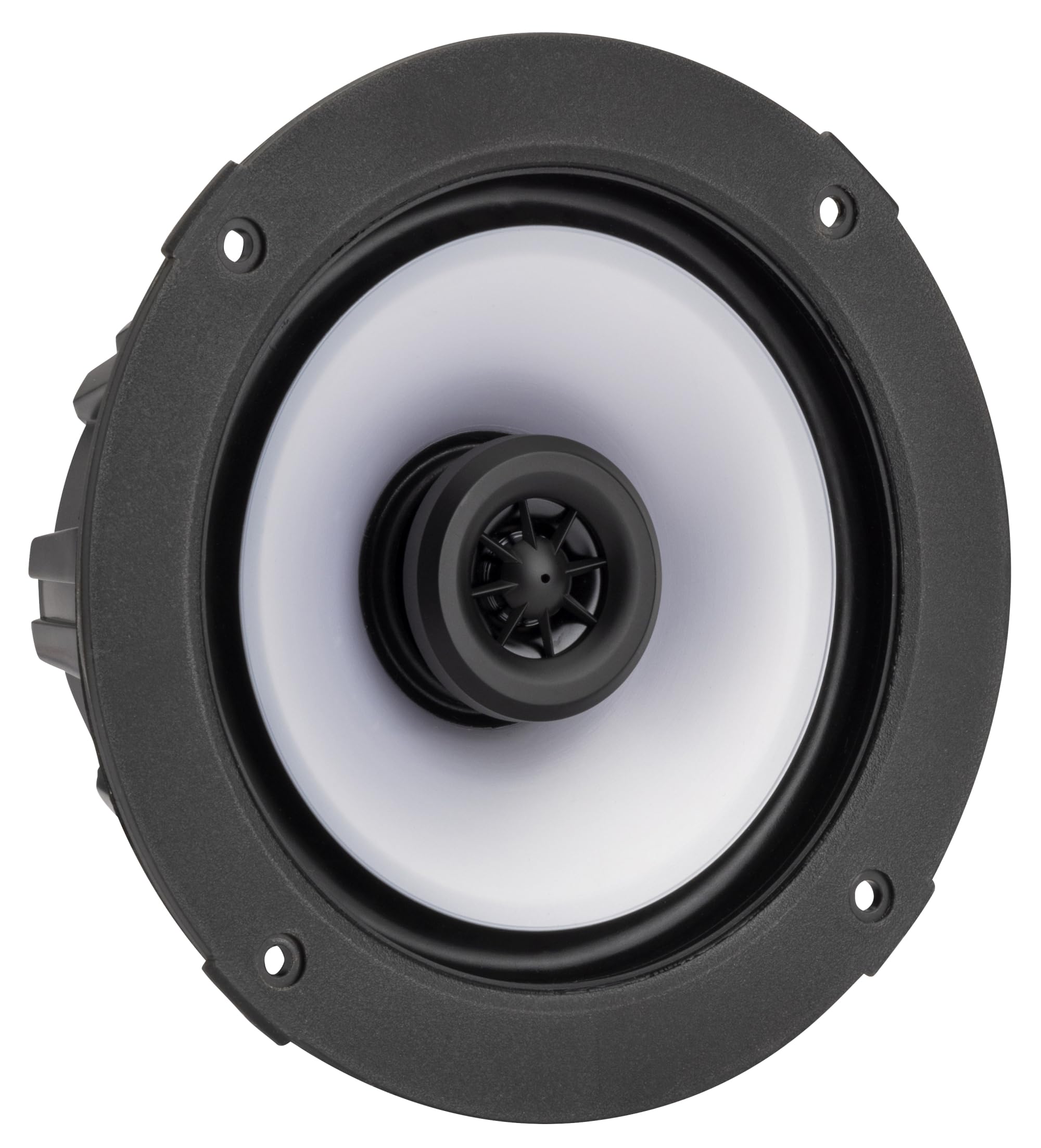 Kicker KM614FL, 6.5" Low Profile Marine Coaxial Speakers w/ RGB (51KM614FL)