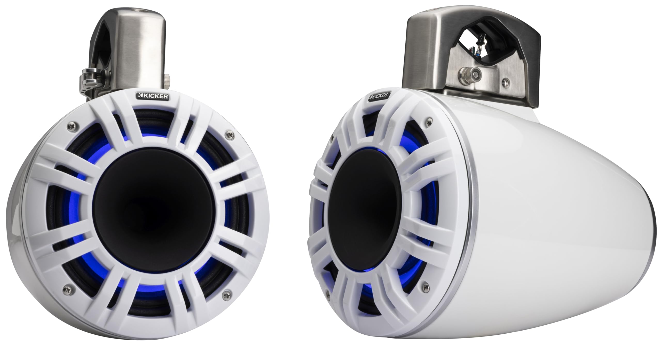 Kicker KMTCXL65, 6.5" Horn Loaded Compression Driver Tower Speakers, White (51KMTCXL65W)